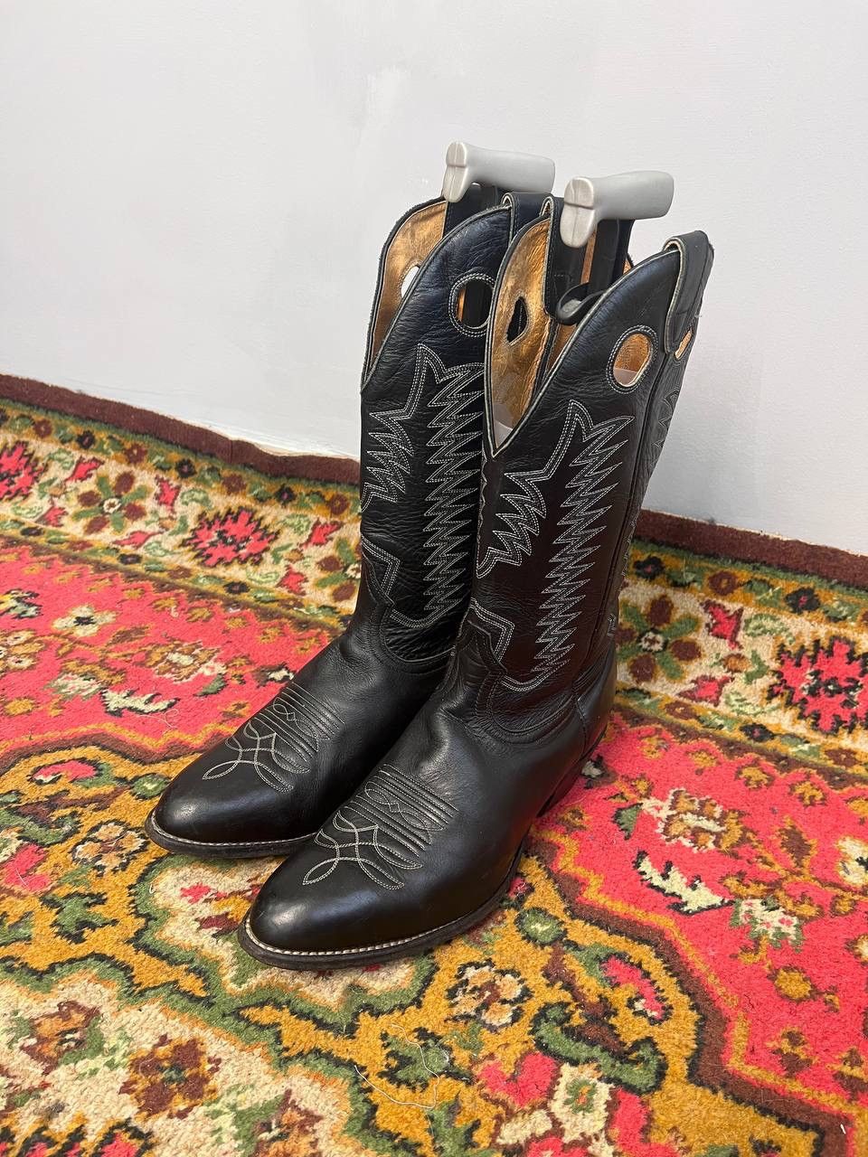 Vintage × Western Rise 90s Vintage Leather Cowboy Boots Western shoes USA Size US 10 / EU 43 - 3 Thumbnail