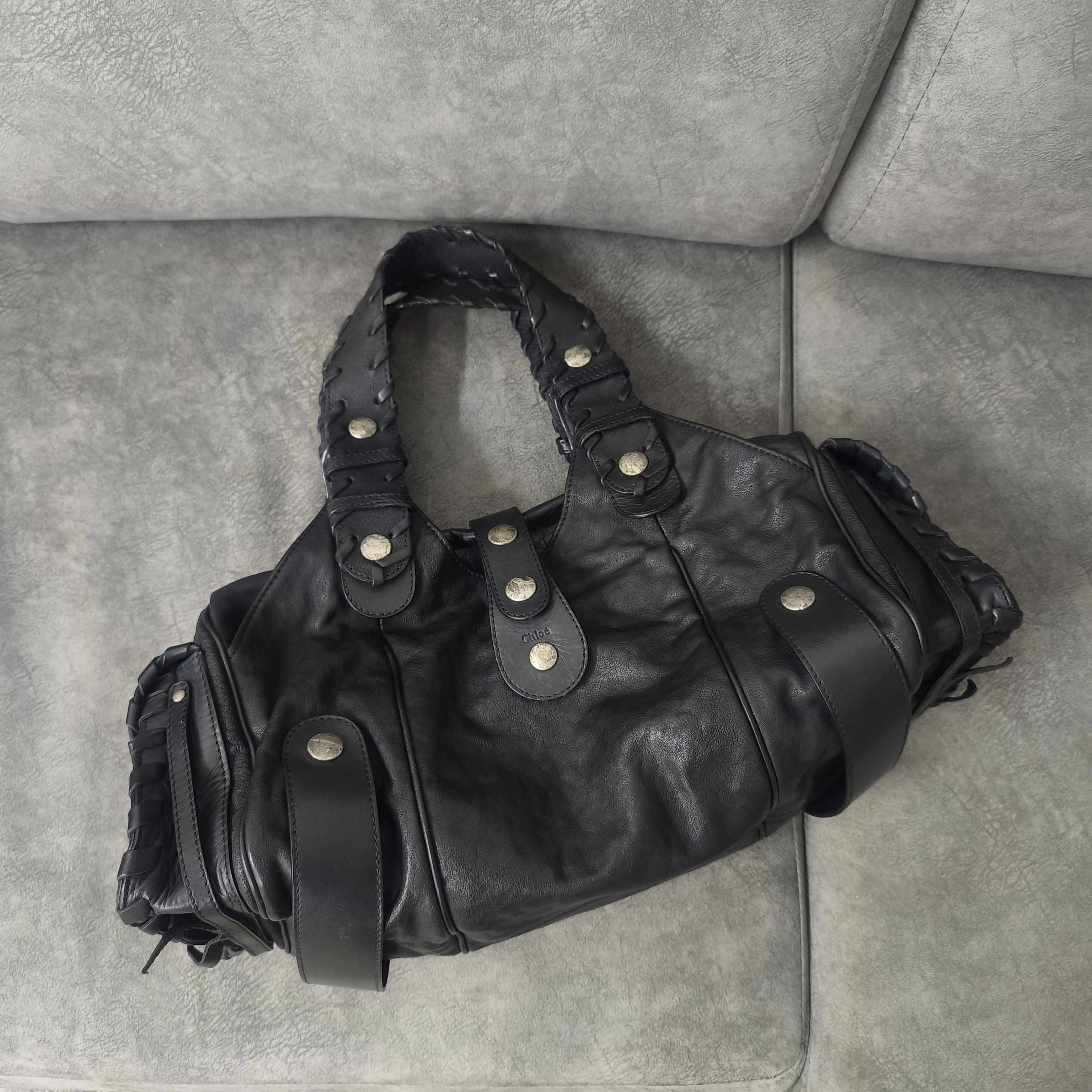 Chloe Chloe - 2000's - Phoebe Philo - Black Leather Silverado Bag Size ONE SIZE - 15 Thumbnail