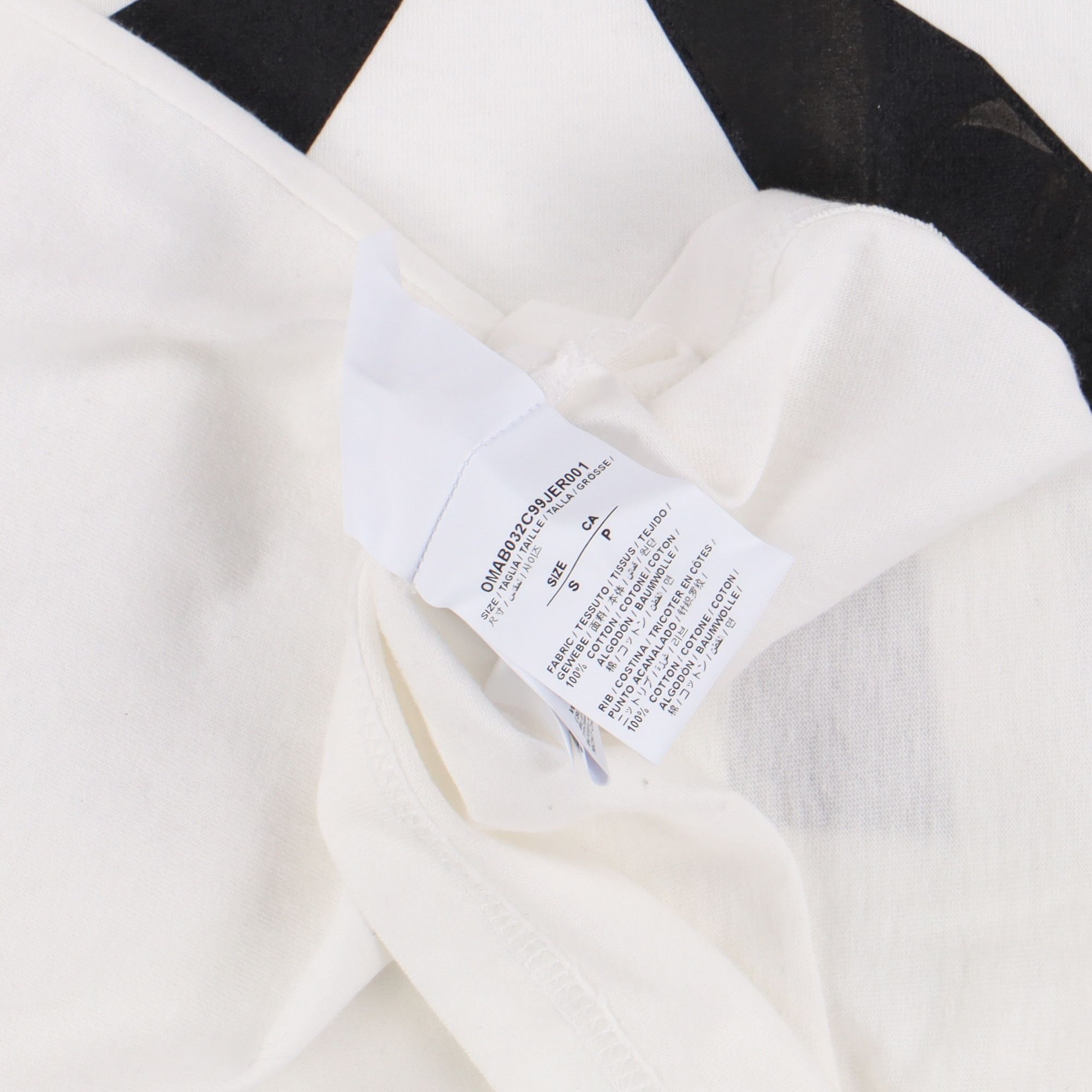 Off-White White Caravaggio Arrows Oversized Mock Neck LS T-Shirt Size US S / EU 44-46 / 1 - 6 Thumbnail