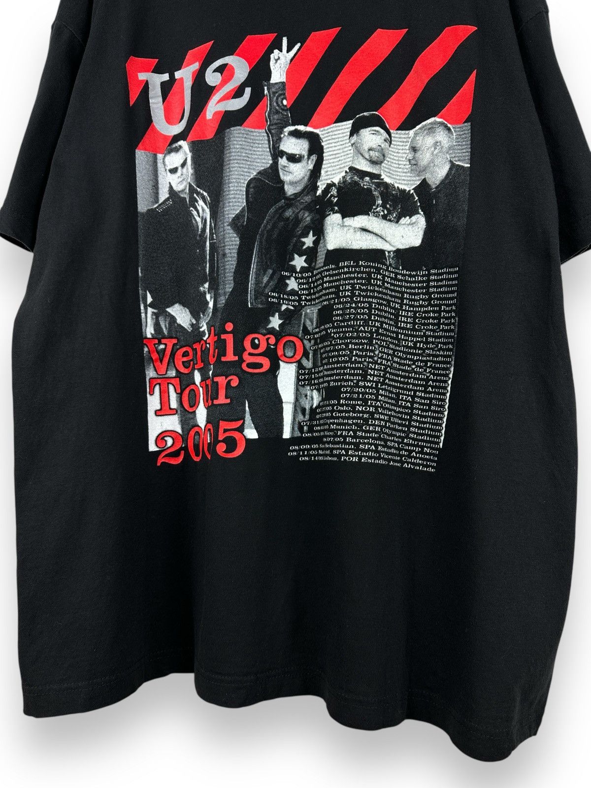 Band Tees × Vintage Vintage 2005 U2 Vertigo Tour T-Shirt Rock Band Double Sided Size US XL / EU 56 / 4 - 4 Thumbnail