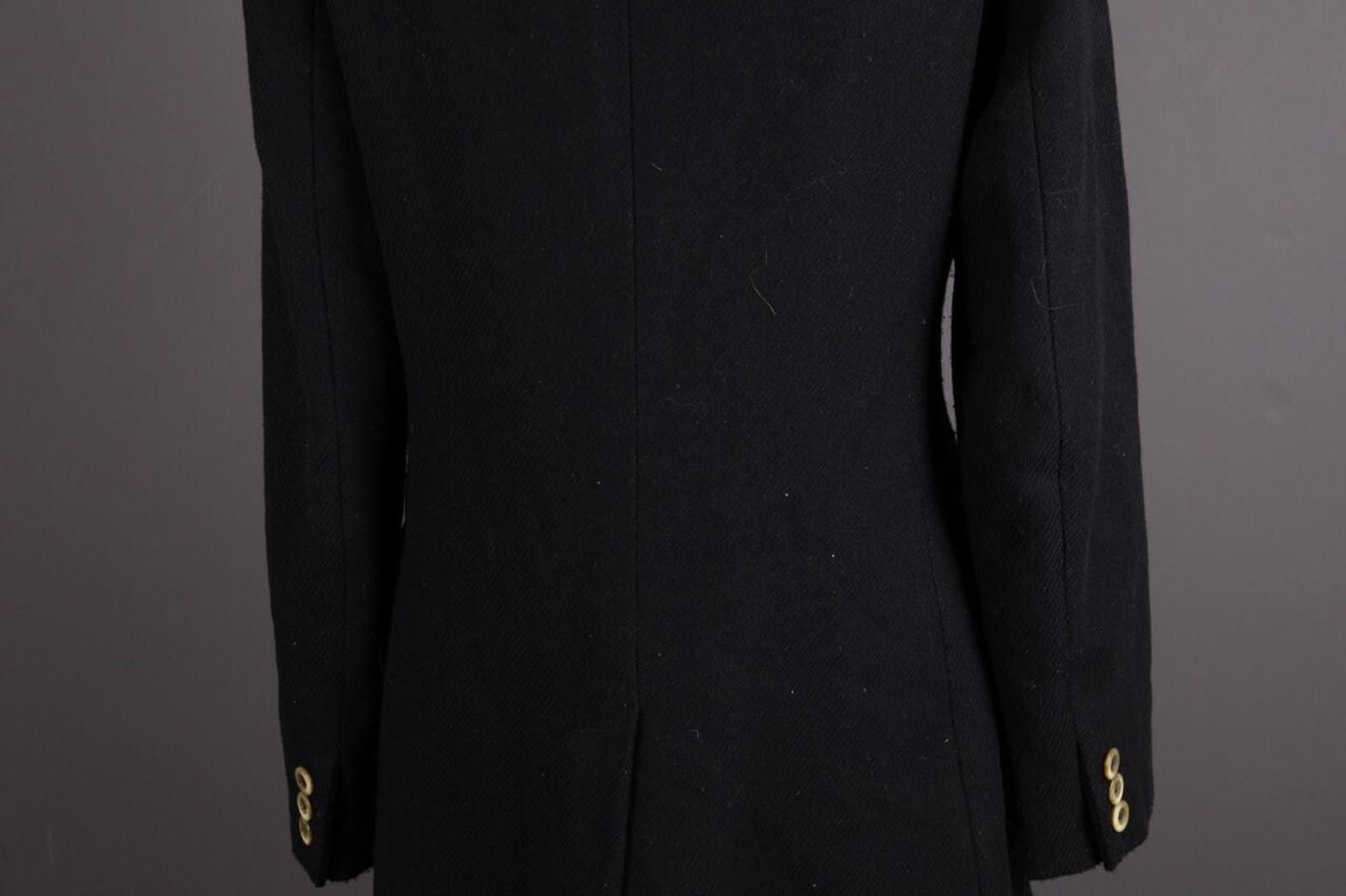 Designer WEEKEND MAX MARA Black Wool Coat Size I 44 / GB 12 / USA 10 Size M / US 6-8 / IT 42-44 - 12 Thumbnail