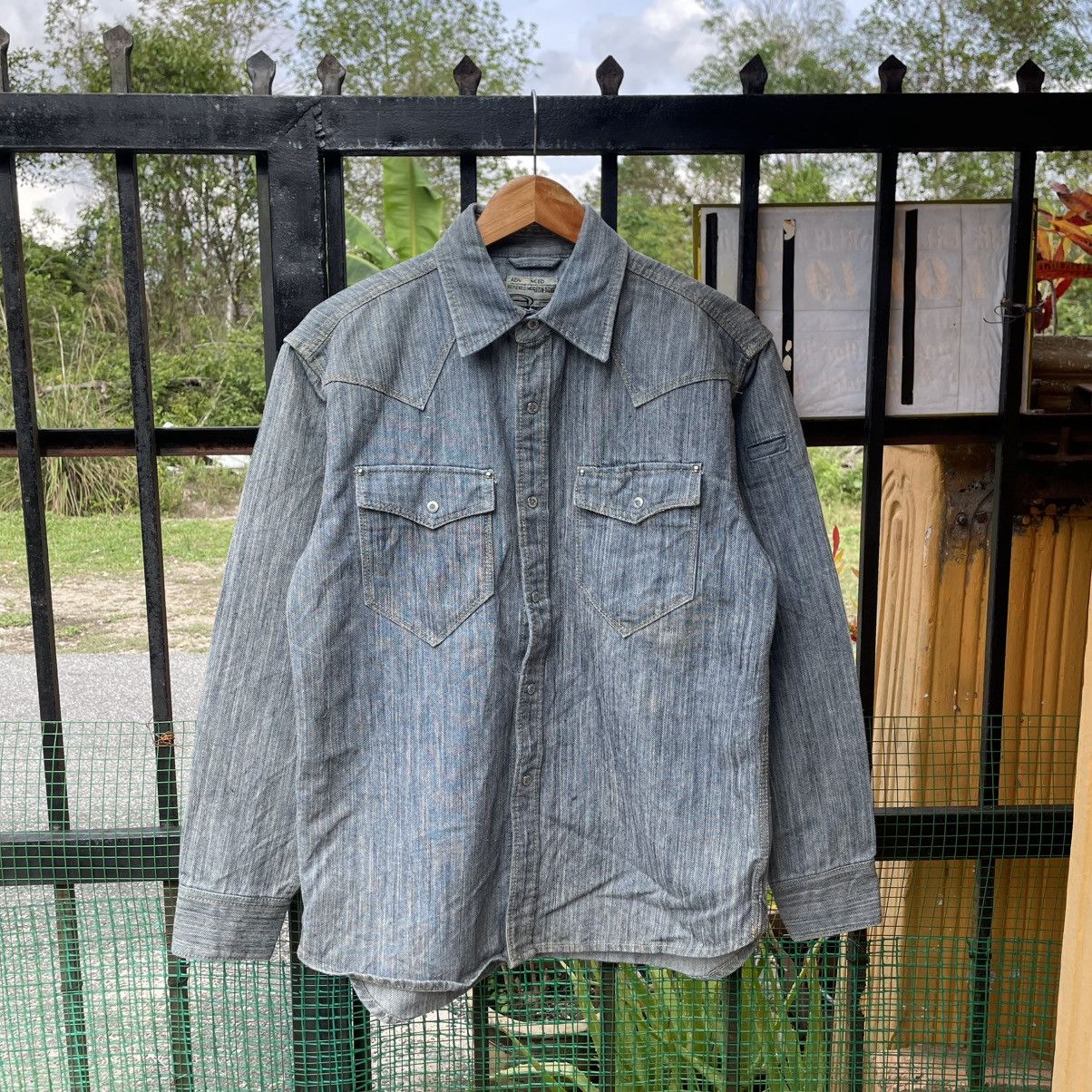 Japanese Brand 🔥🇯🇵Dogman Stoned Washed Double Pocket Denim Chore Jacket Size US M / EU 48-50 / 2 - 1 Thumbnail
