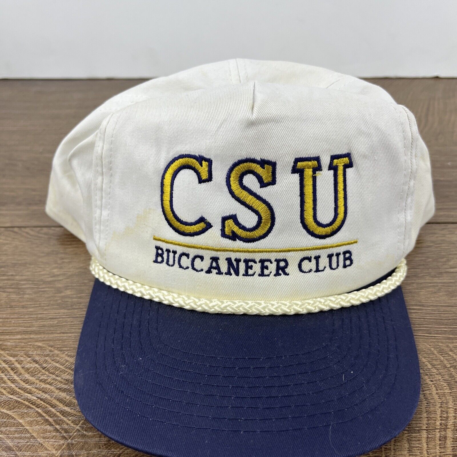 Other CSU Buccaneer Club Hat CSU White Hat Adjustable Snapback Adu Size ONE SIZE - 9 Thumbnail