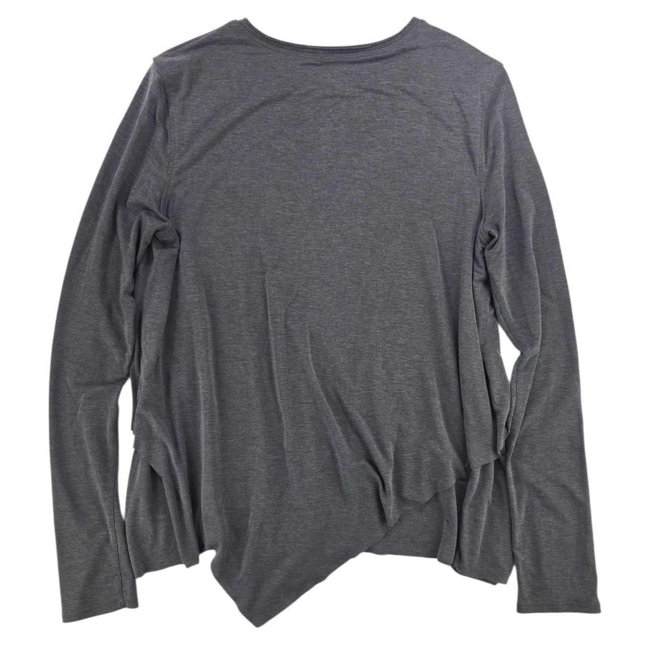 Lululemon Lululemon | Grey Assymetrical Hem Long Sleeve Shirt | Size 4 Size S / US 4 / IT 40 - 4 Thumbnail