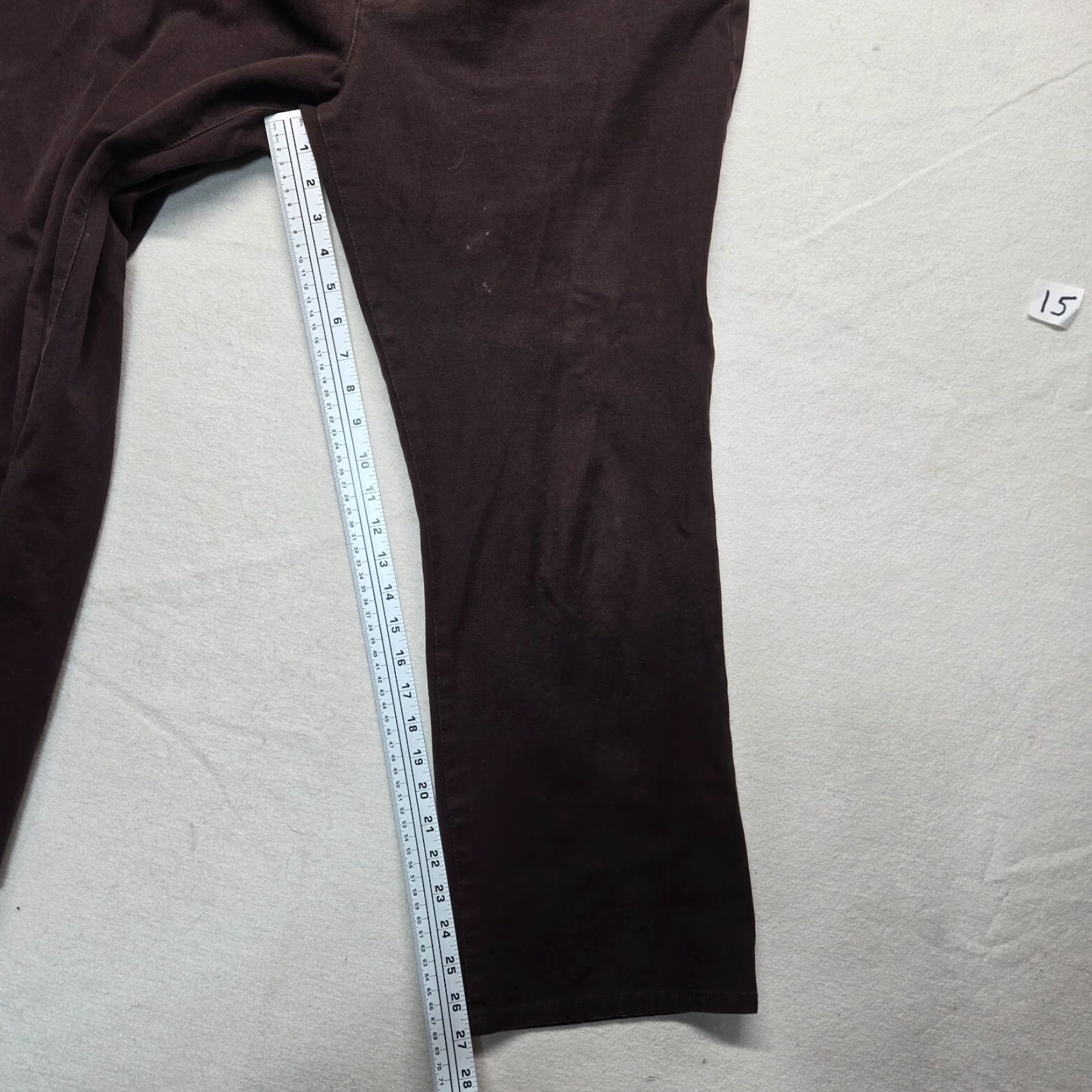 Chaps Chaps Solid Brown Corduroy Pants Stretchy 95% Cotton Adult Women's Size 16 Size 38" / US 16 / IT 52 - 6 Thumbnail