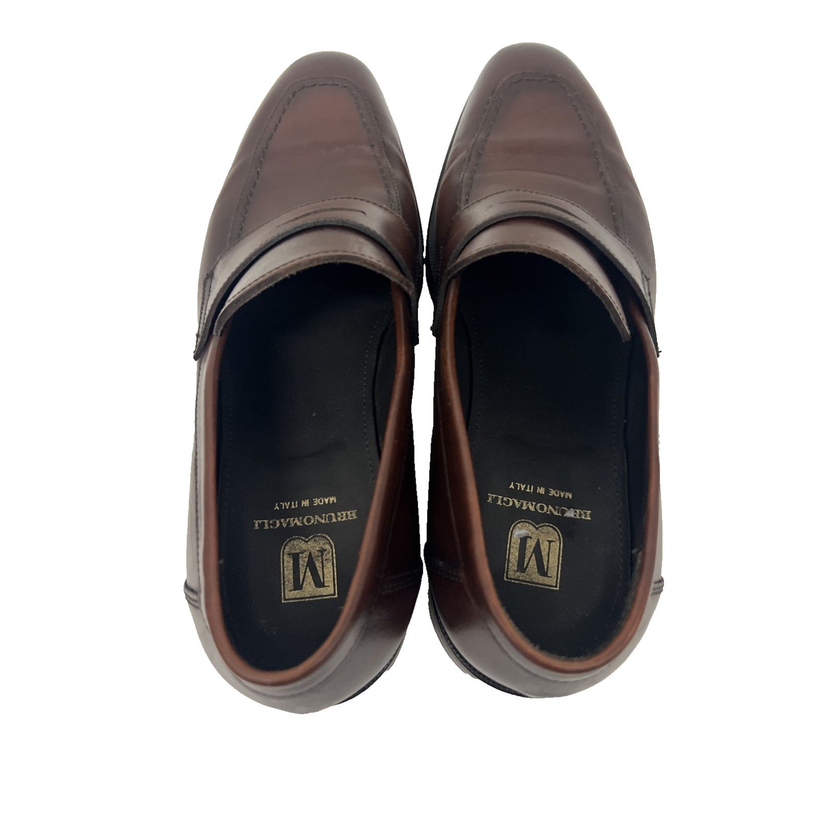 Bruno Magli Bruno Magli Hudson Penny Loafers Shoes US 10M Brown Leather Size US 10 / EU 43 - 4 Thumbnail