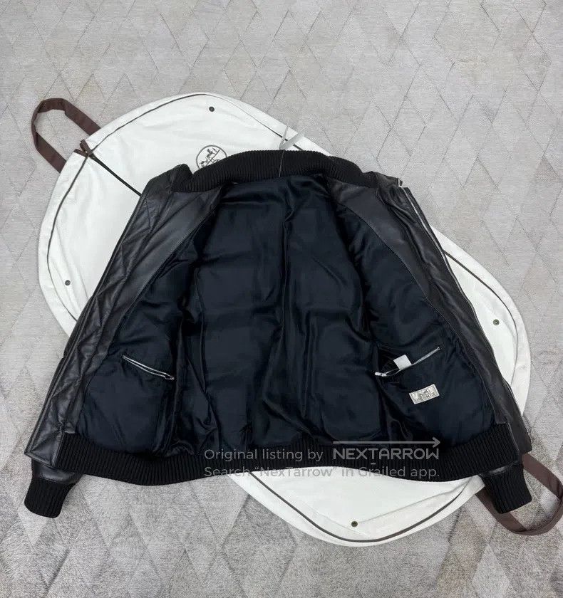 Hermes Hermes Showpiece Pilot Leather Down Jacket, Lamb Fur, Clas Size US M / EU 48-50 / 2 - 4 Thumbnail