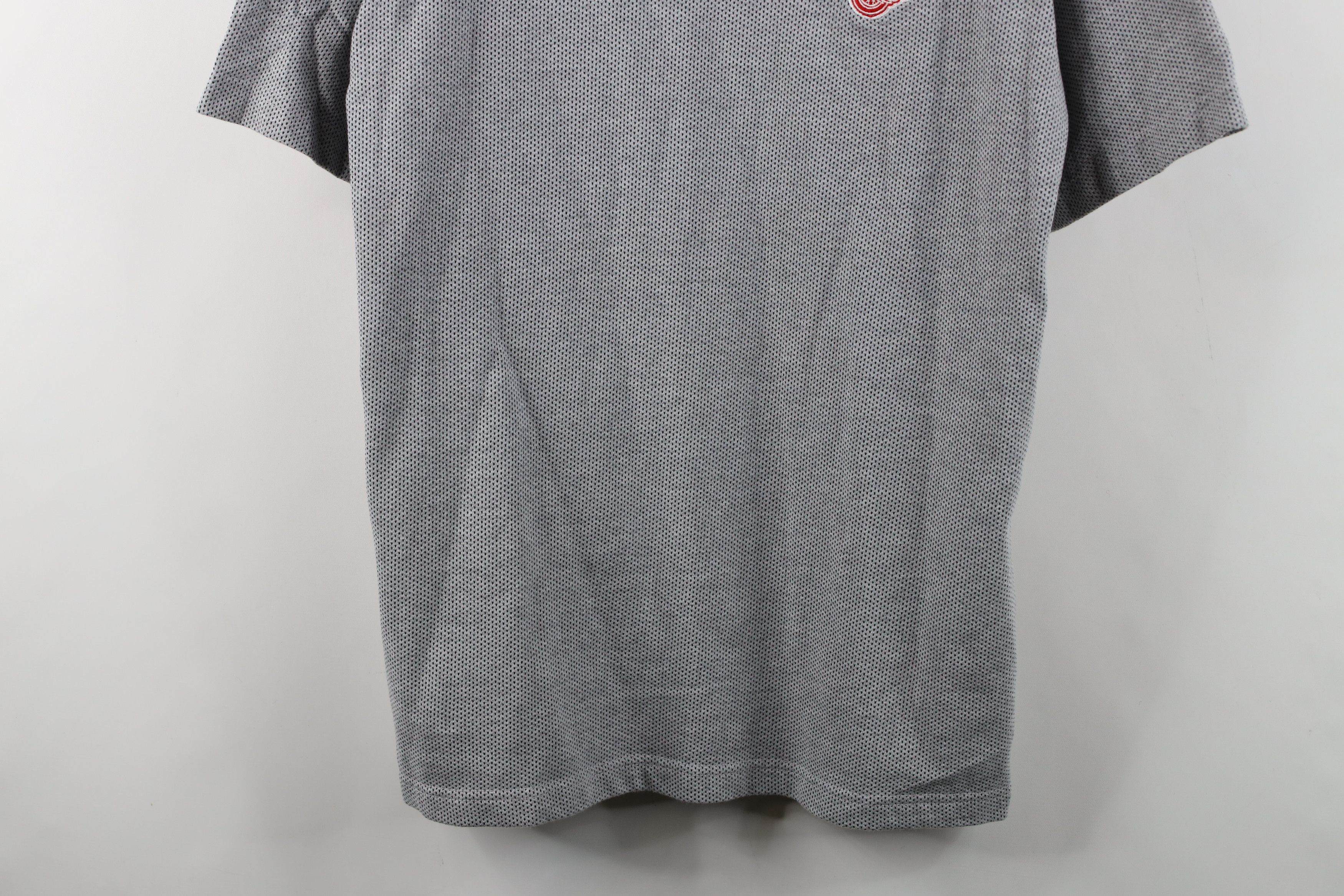 Vintage Vintage 90s Y2K Detroit Red Wings Hockey Knit T-Shirt Gray Size US M / EU 48-50 / 2 - 3 Thumbnail