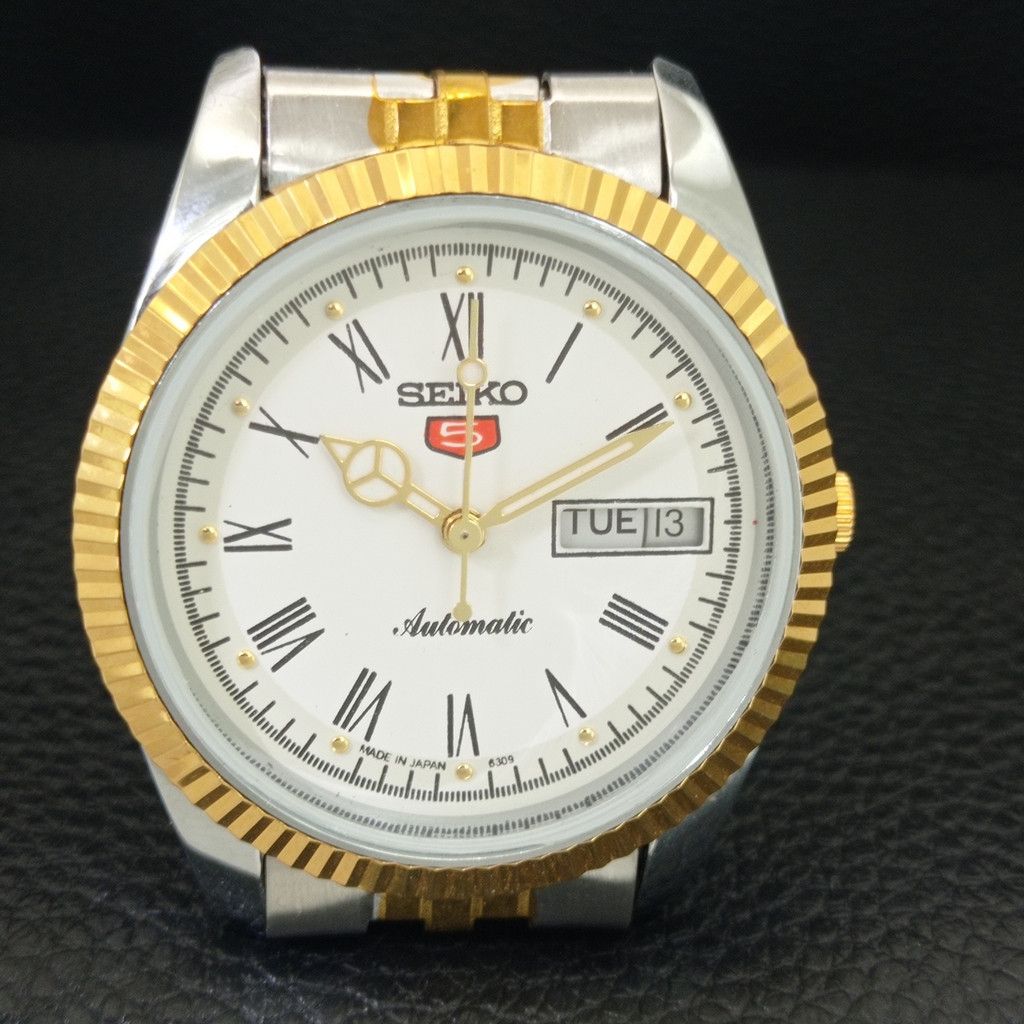 Seiko REFURBISHED VINTAGE SEIKO 5 AUTO JAPAN MENS WATCH a443186 Size 36 - 4 Thumbnail