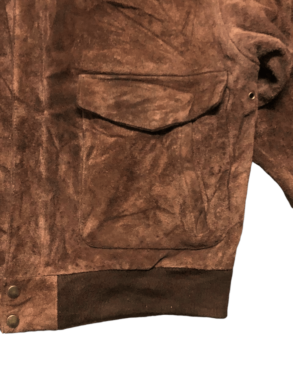 Robinson Les Bains 90s Robinson Les Bains Suede Leather US.Air Force Jacket Size US L / EU 52-54 / 3 - 7 Thumbnail