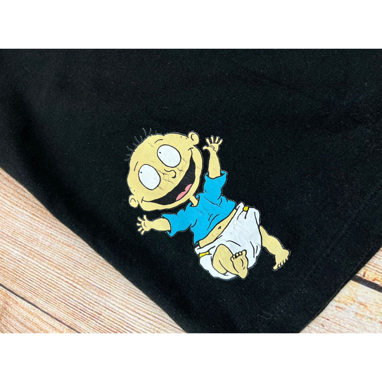 Nickelodeon Nickelodeon Rugrats Black Shorts 90s Size S Men Regular Cotton Sweat Adults Mens Black 90s Classic Size US 29 - 5 Thumbnail