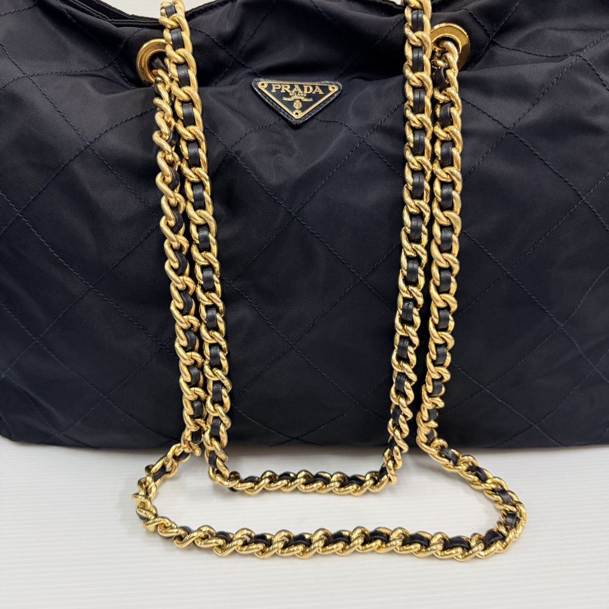 Prada Prada Nylon Large Shoulder Chain Bag Size ONE SIZE - 4 Thumbnail