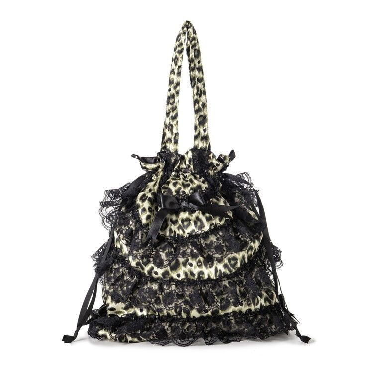 Japanese Brand Babymetalclub gyaru leopard lace mini bag🐆 Size ONE SIZE - 1 Thumbnail