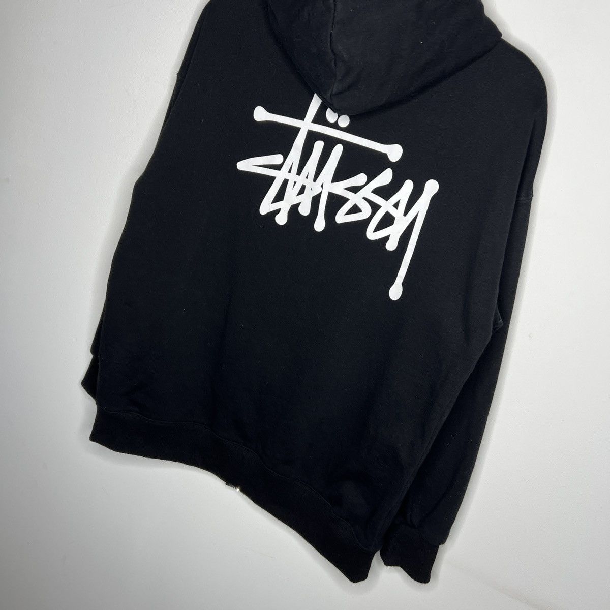 Stussy Stussy Zip Up Hoodie Sweatshirt Hooded Big Spellout Logo Size US L / EU 52-54 / 3 - 8 Thumbnail