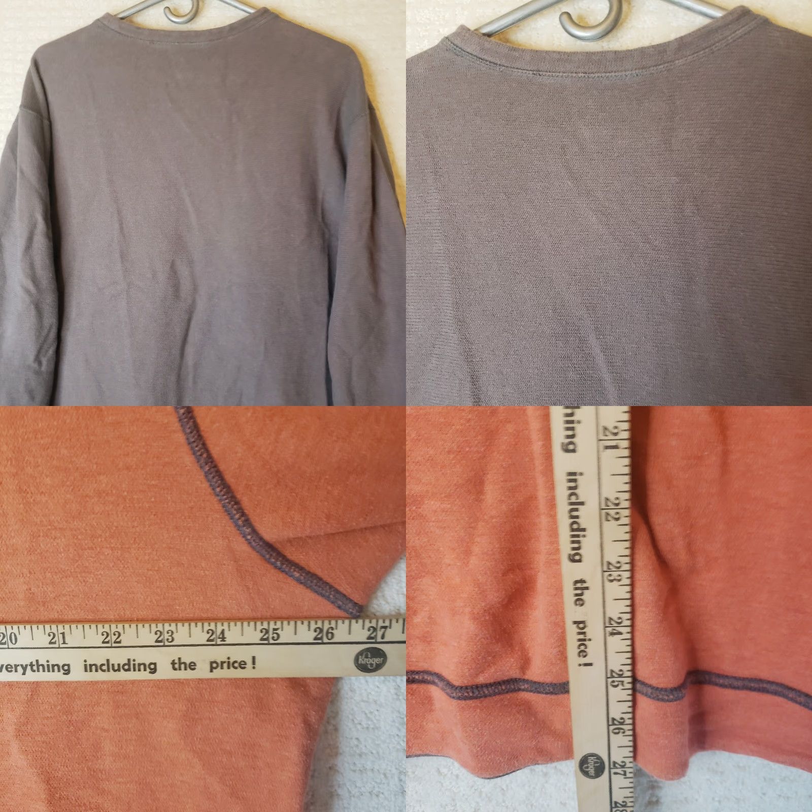 Tommy Bahama Tommy Bahama XL Sweatshirt Reversible Crewneck Cotton Long Sleeve Brown/Orange Size US XL / EU 56 / 4 - 9 Thumbnail
