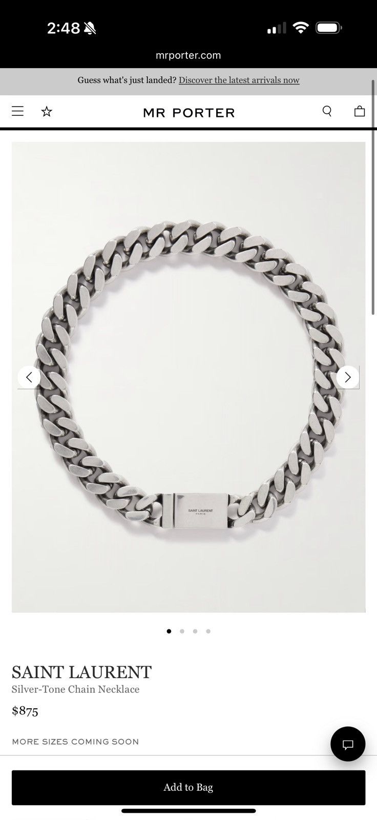Saint Laurent Paris Saint Laurent Size ONE SIZE - 5 Thumbnail