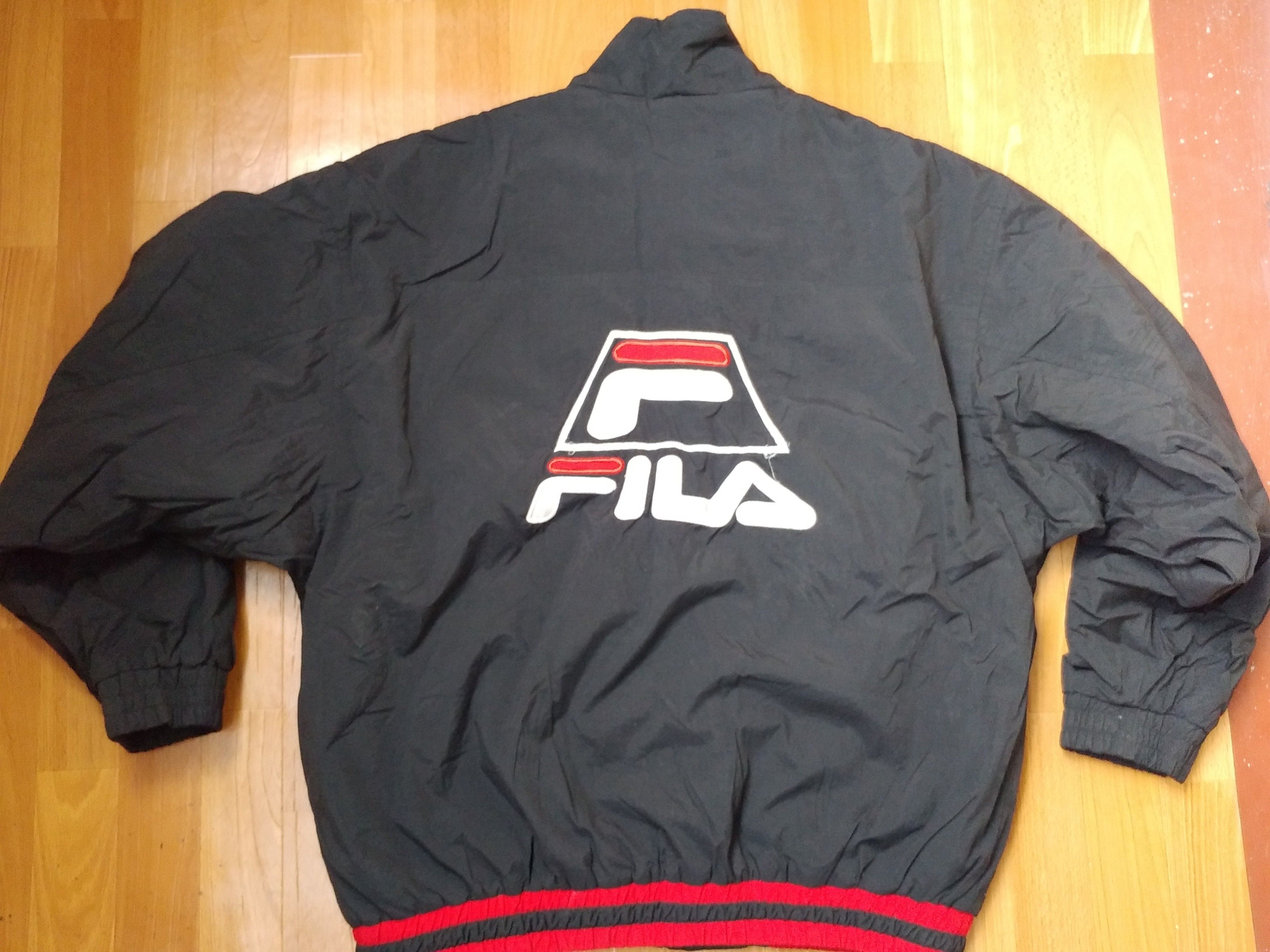 Fila FILA jacket, black, vintage, 90s hip hop windbreaker size XL Size US XL / EU 56 / 4 - 1 Thumbnail