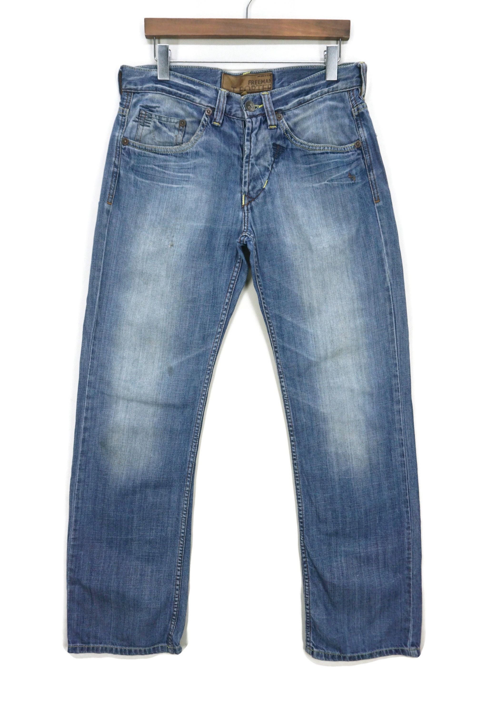 Freeman T. Porter FTP Jeans Size W33xL33.5 Low-Rise Straight-Leg Denim Size US 33 - 1 Thumbnail