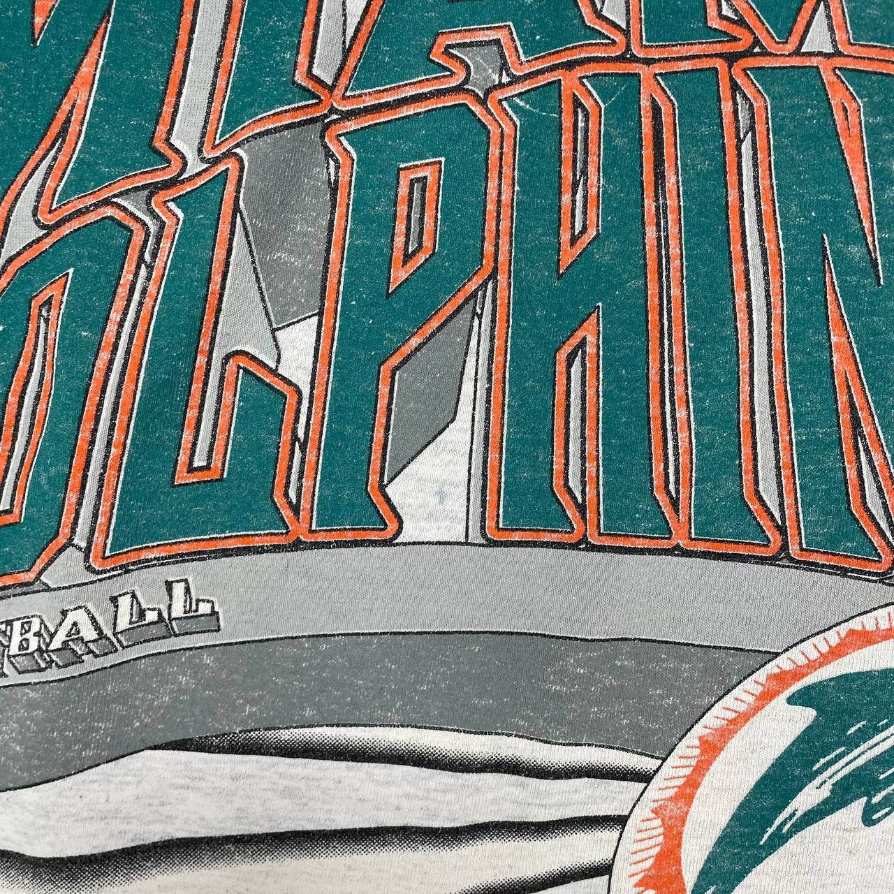NFL × Vintage Vintage 90s Miami Dolphins NFL Single Stitch T Shirt Size XL Size US XL / EU 56 / 4 - 4 Thumbnail