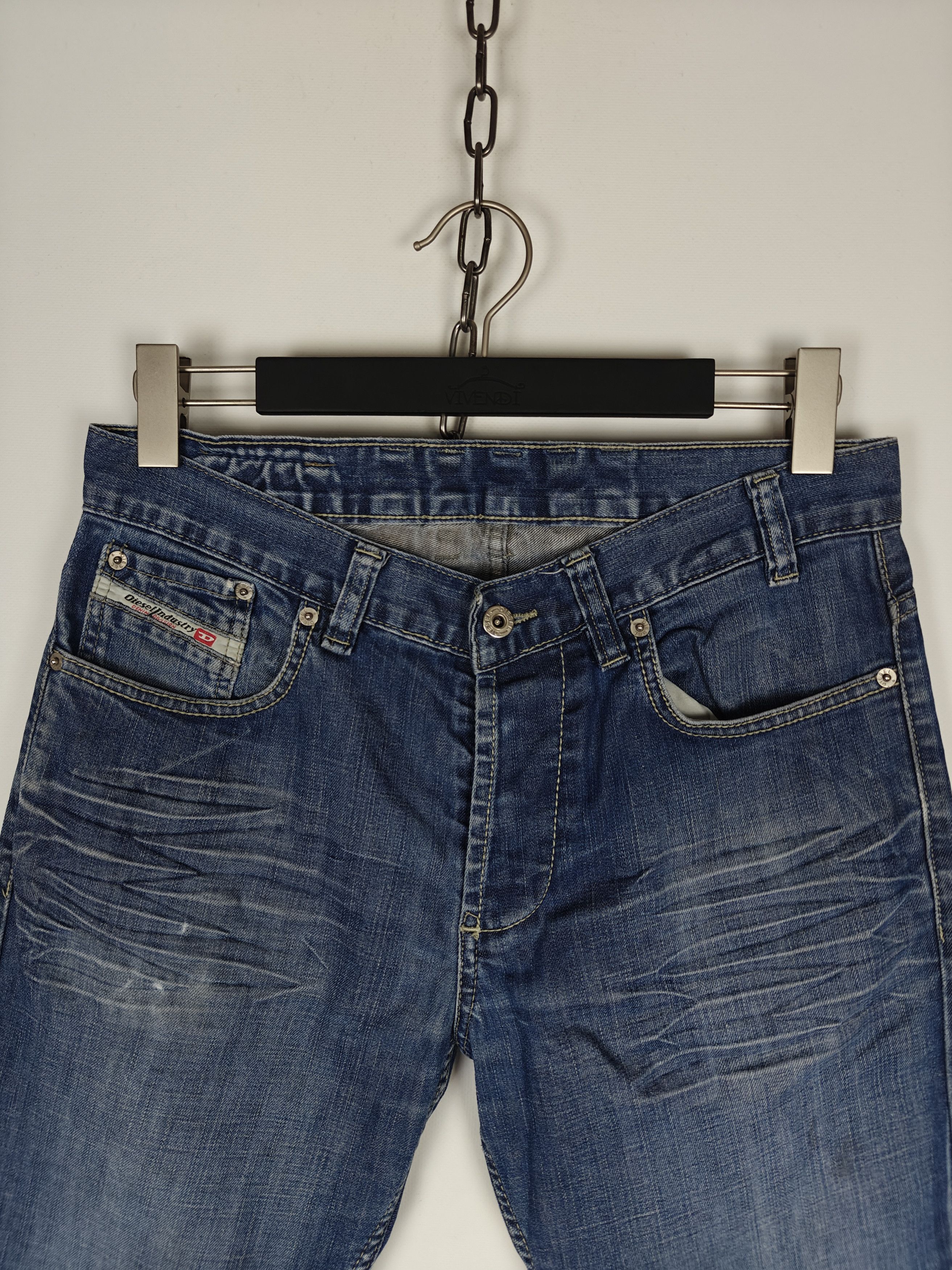 Diesel Diesel Denim Jeans Blue Pants VTG Pocket Logo 32X27 Size US 32 / EU 48 - 3 Thumbnail