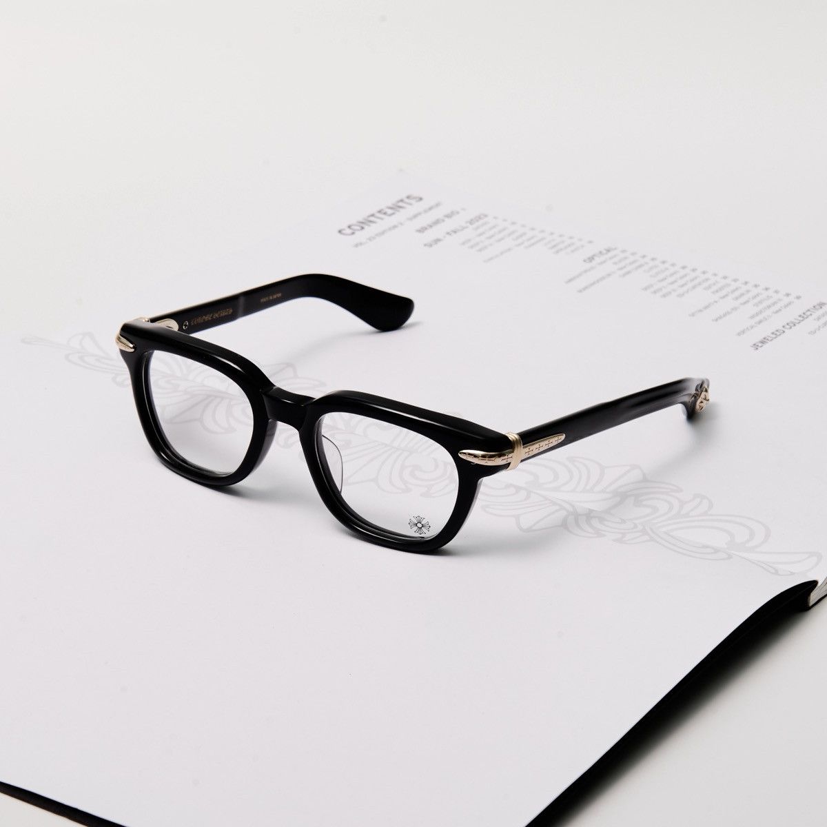 Chrome Hearts CHROME HEARTS DRIPPIN BLACK/18KGP GLASSES Size ONE SIZE - 1 Thumbnail