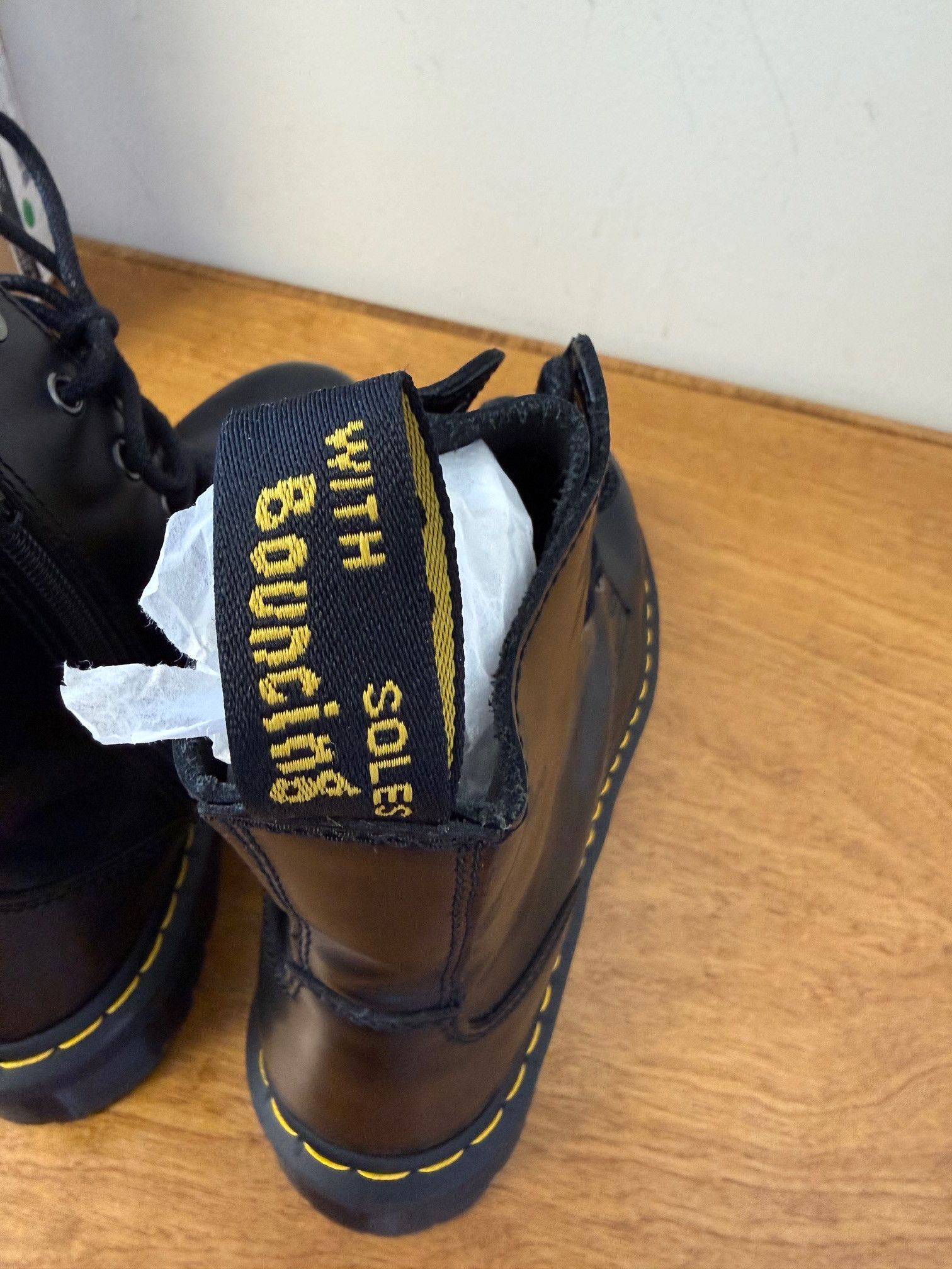 Dr. Martens Dr. Martens Jadon Black Platform Boots w/ Zipper Women’s 9 Size US 8 / EU 41 - 4 Thumbnail
