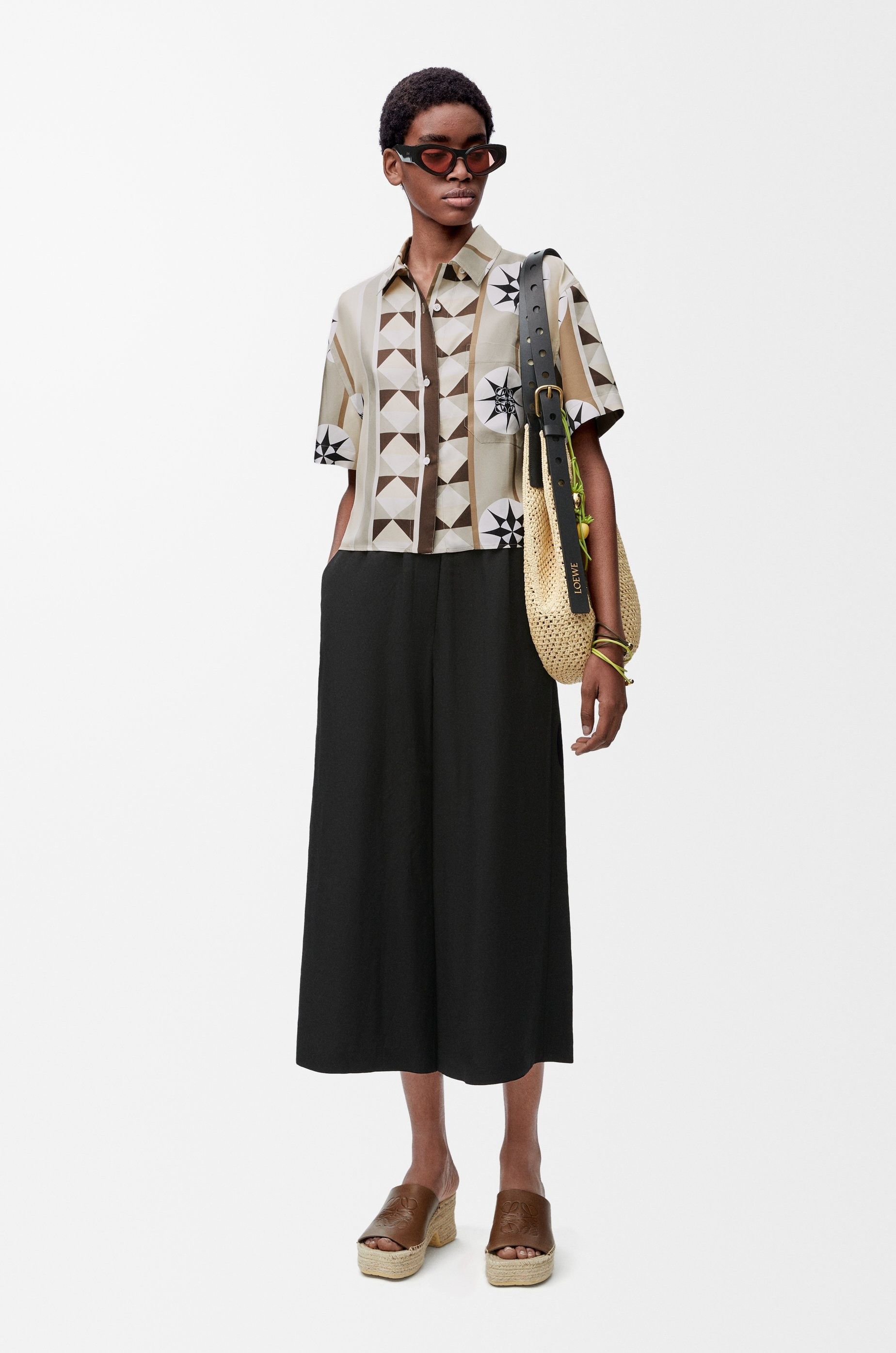 Loewe o1in1g0426 Short Sleeve Shirt in Silk in Multicolor Size XL / US 12-14 / IT 48-50 - 2 Thumbnail