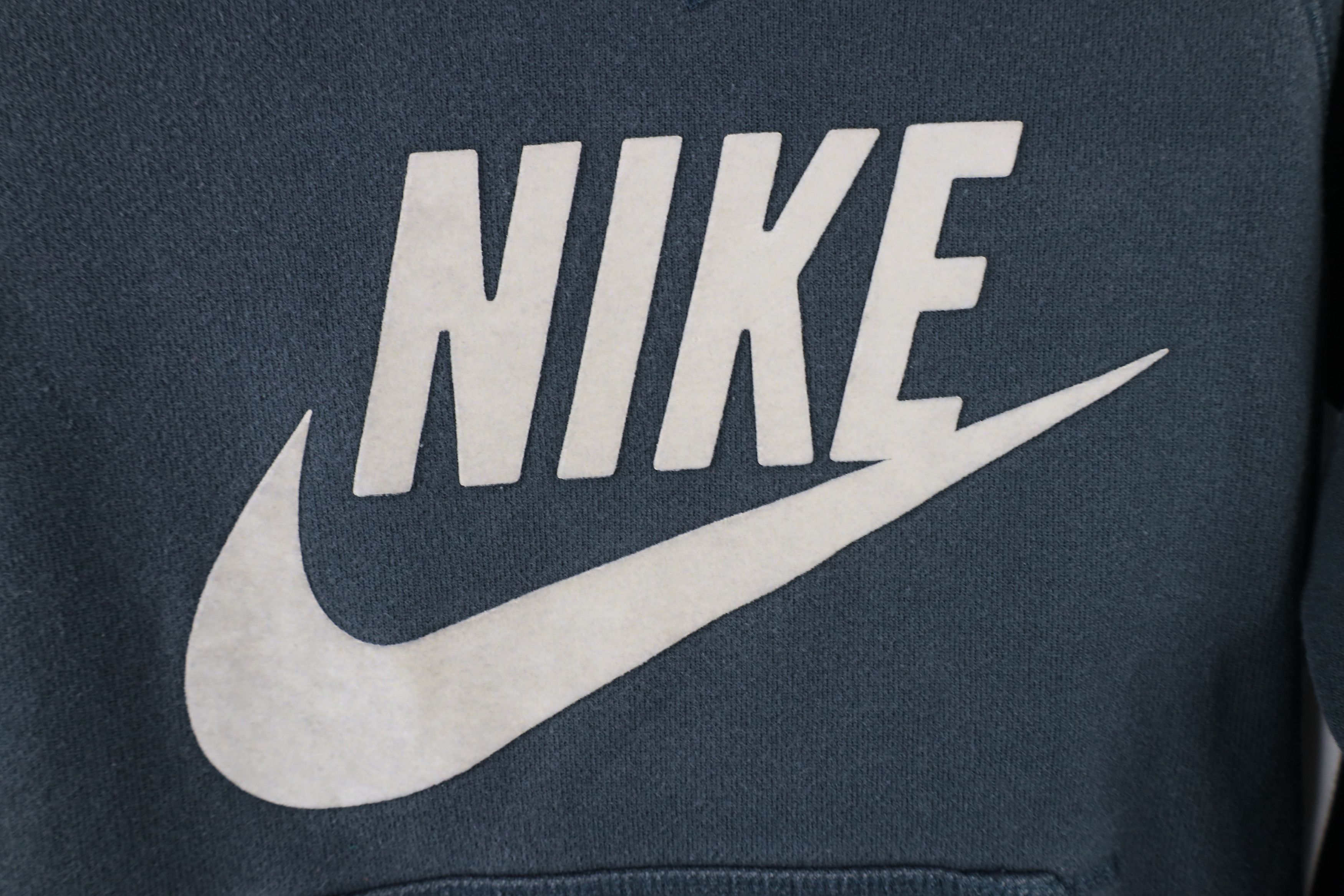 Nike × Vintage Vintage Nike Sportswear Travis Scott Big Swoosh Hoodie Green Size S / US 4 / IT 40 - 5 Thumbnail