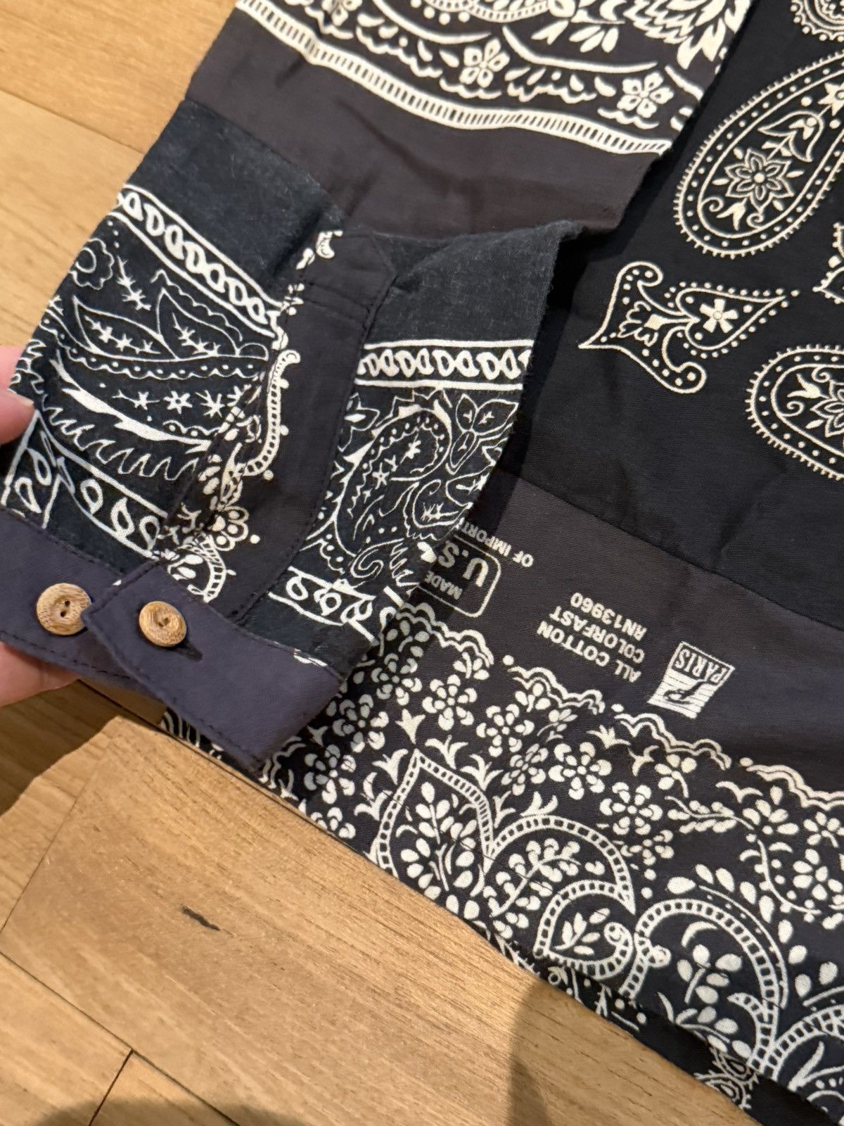 Visvim ICT kerchief tunic shirt black bandana Size US S / EU 44-46 / 1 - 3 Thumbnail