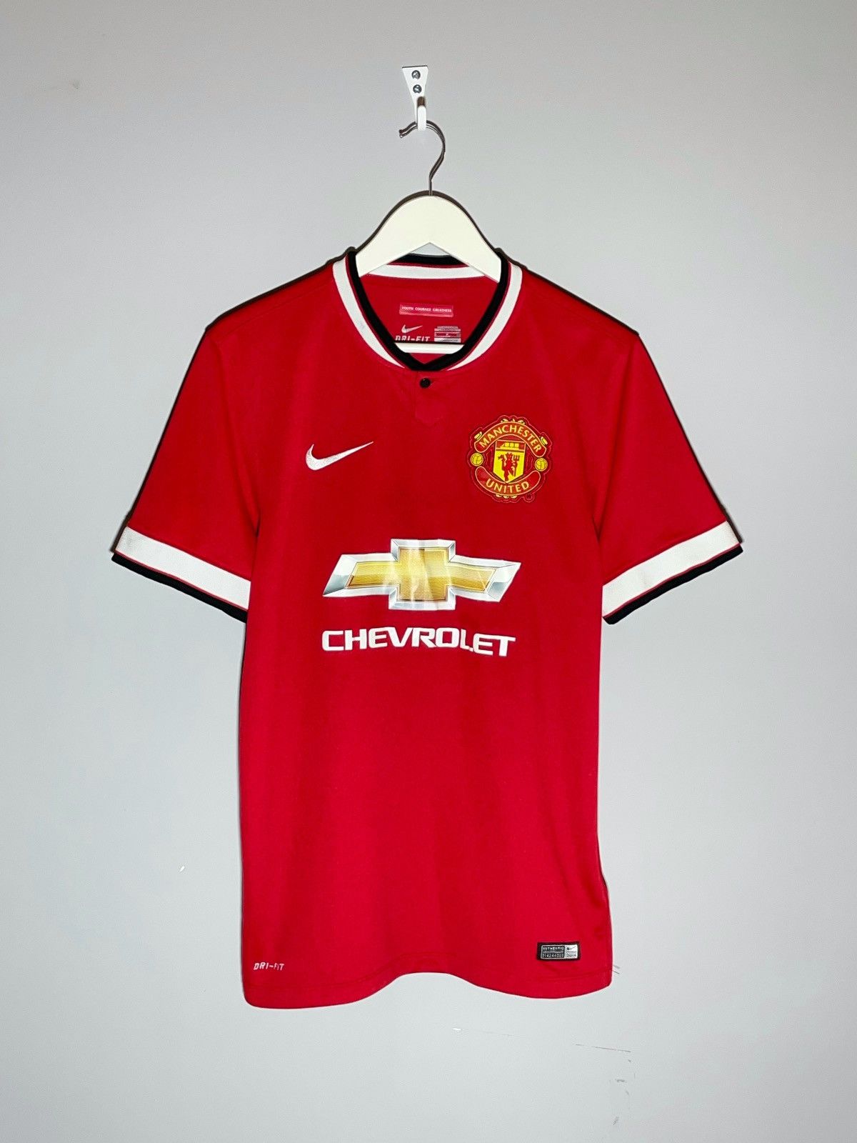 Nike Manchester United Nike Y2K Streetwear 2014/15 Football Shirt Size US S / EU 44-46 / 1 - 1 Thumbnail
