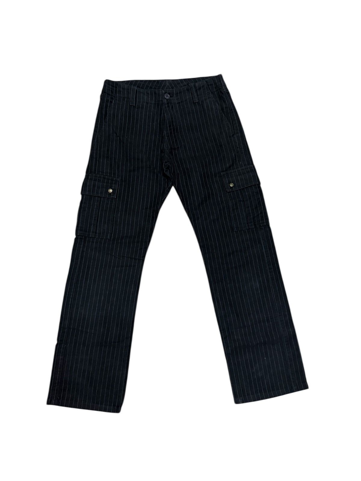 Japanese Brand Japanese Brand Striped Cargo Pants Trousers Multipocket Size US 28 / EU 44 - 1 Thumbnail