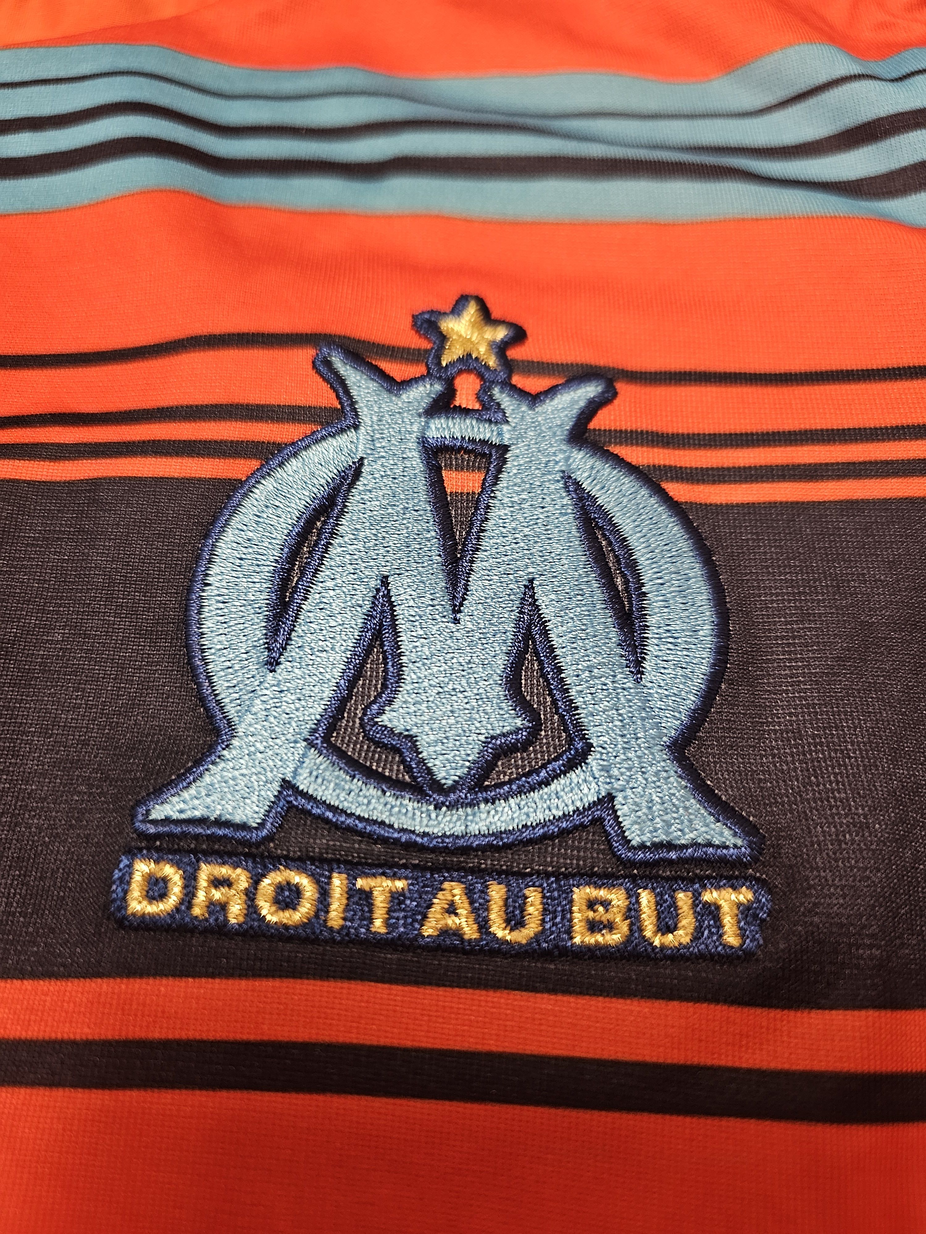 Adidas OLYMPIQUE MARSEILLE 2011 2012 THIRD PLAYEL ISSUE FOOTBALL Size US S / EU 44-46 / 1 - 4 Thumbnail