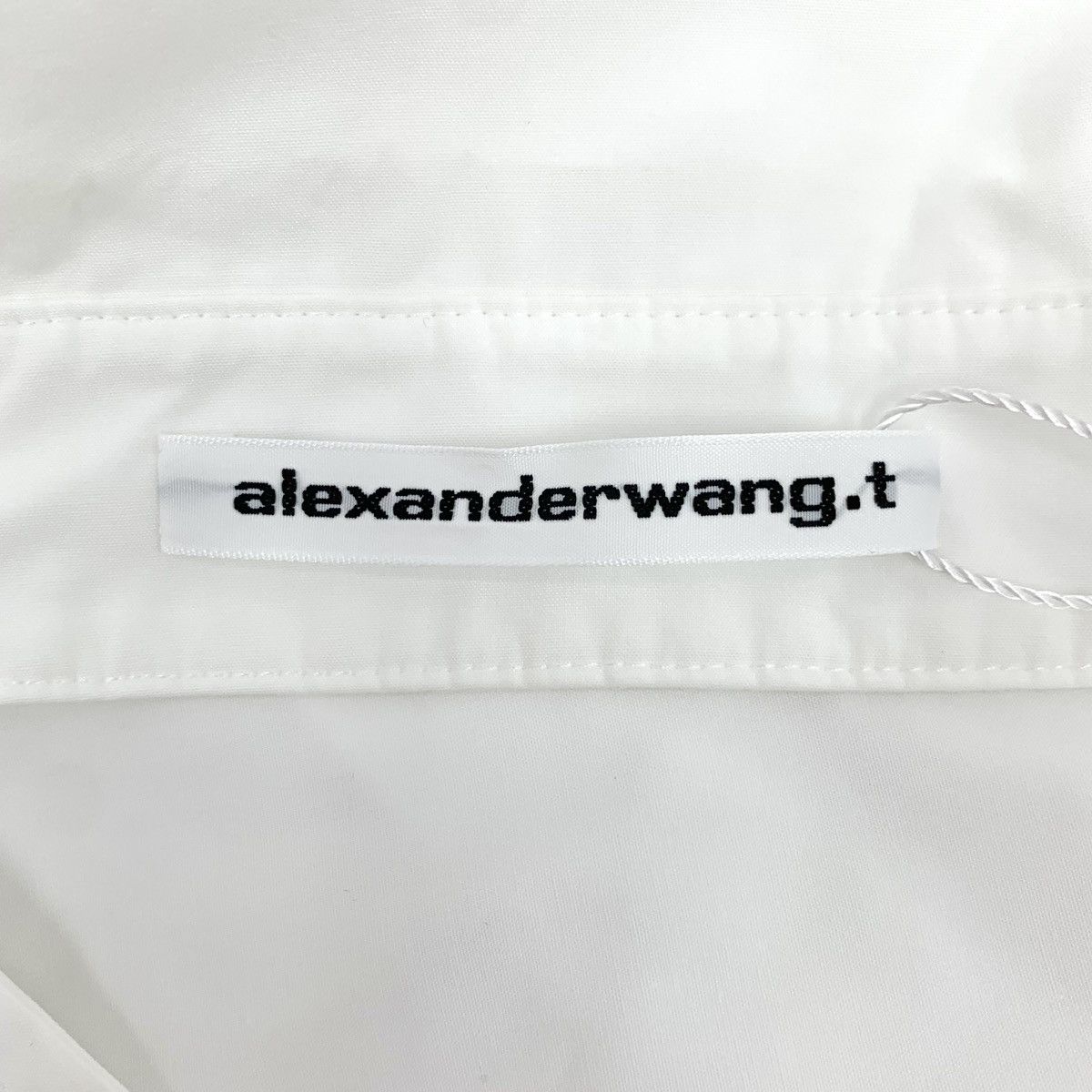Alexander Wang Alexander Wang White Off-Shoulder Cotton Shirt Dress K26WX Size M / US 6-8 / IT 42-44 - 5 Thumbnail