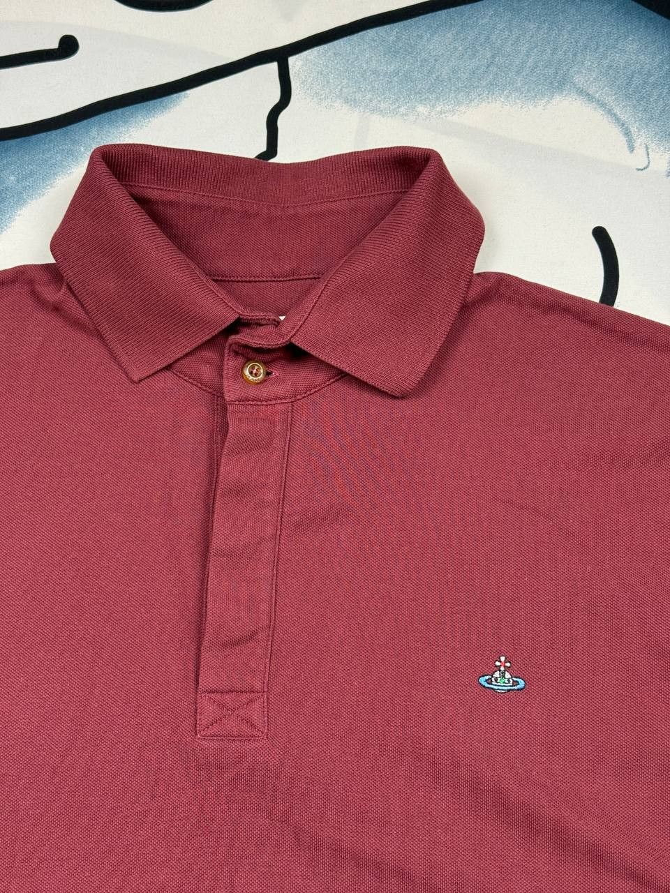 Vivienne Westwood Vivienne Westwood polo shirt in burgundy mens Size L Size US L / EU 52-54 / 3 - 3 Thumbnail