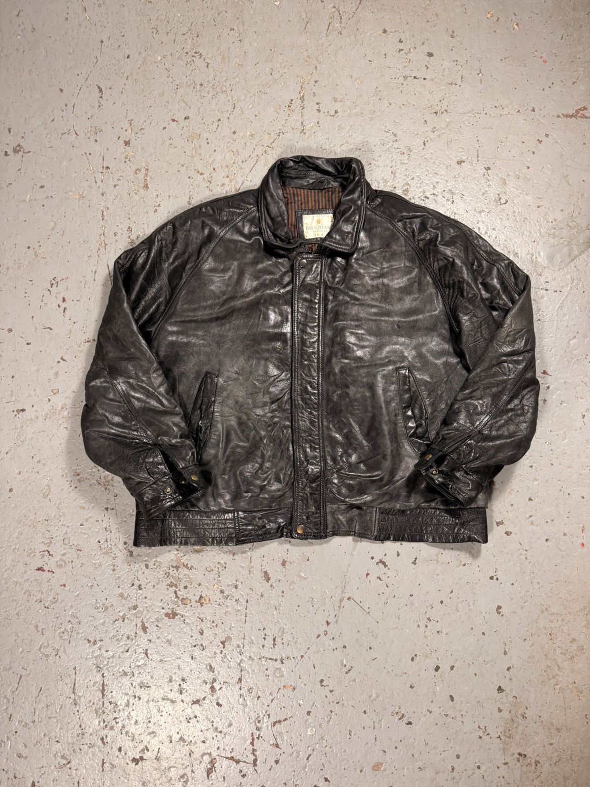 Bill Blass Vintage Bill Blass Leather Bomber Jacket Size US XL / EU 56 / 4 - 1 Thumbnail