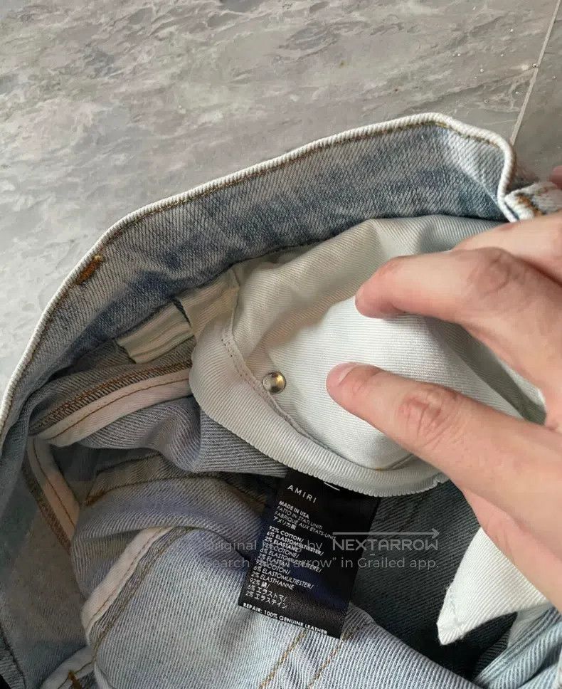 Amiri Amiri Size 32 Black and white cashew jeans Size US 32 / EU 48 - 3 Thumbnail