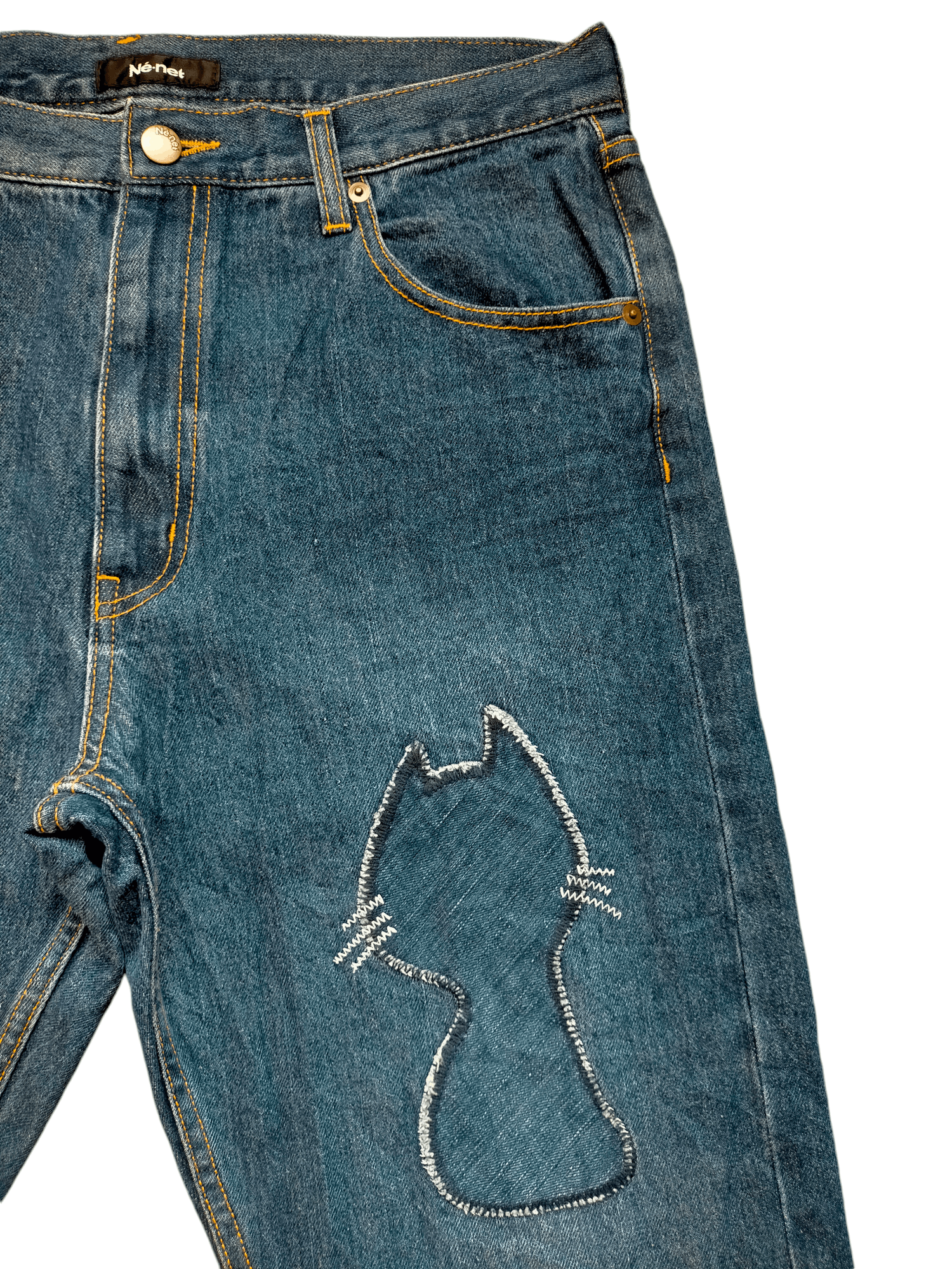 Issey Miyake × Ne-Net Ne-Net Patchwork Denim Pants Size US 32 / EU 48 - 5 Thumbnail