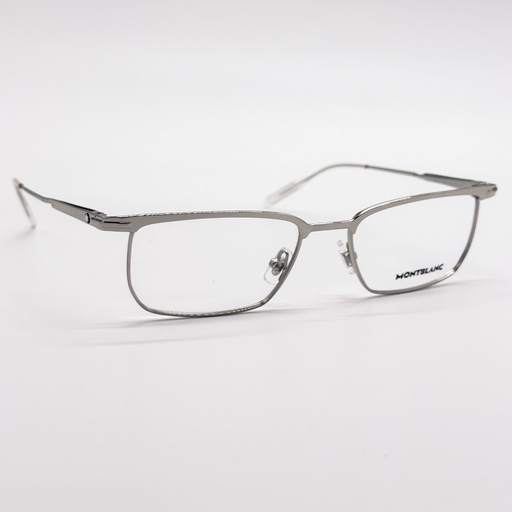 Montblanc NEW MONTBLANC EYEGLASSES MB0219O 001 SILVER MEN EYEWEAR Size ONE SIZE - 4 Thumbnail