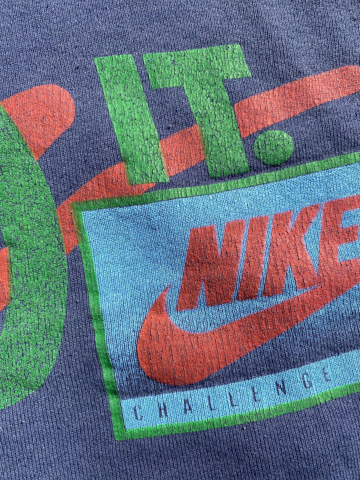 Fruit Of The Loom × Vintage 90s Nike Challenge Court art print sweatshirt sz L Size US L / EU 52-54 / 3 - 5 Thumbnail