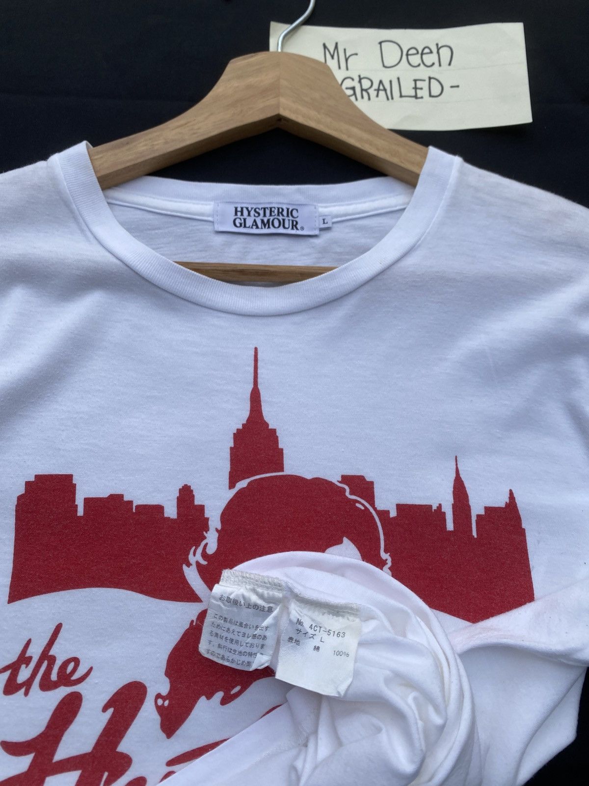 Hysteric Glamour Rare Hysteric Glamour New York City White Tshirt Size US M / EU 48-50 / 2 - 14 Thumbnail