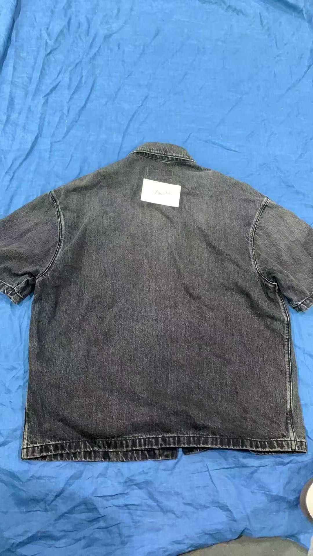 Prada PRADA SS22 Distressed Denim Short Sleeve Shirt - yq Size US M / EU 48-50 / 2 - 2 Thumbnail