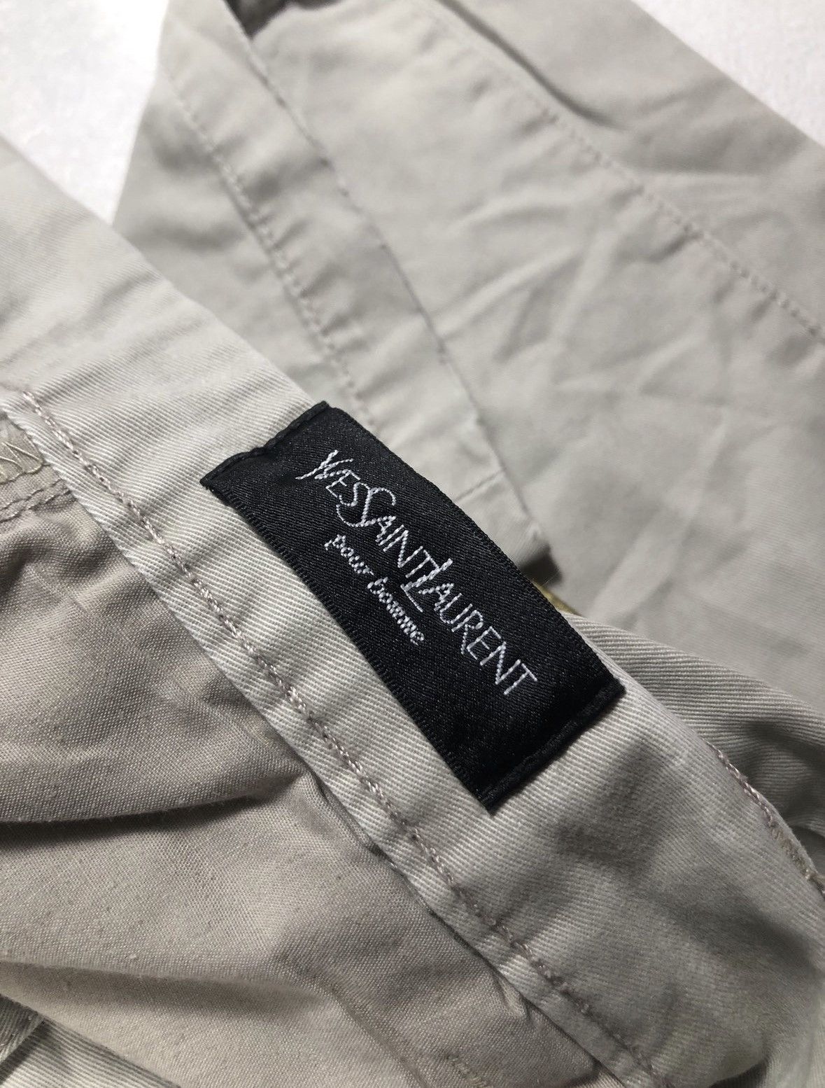 Yves Saint Laurent Yves Saint Laurent 90s Big Logo Vintage Casual Pants Size US 34 / EU 50 - 8 Thumbnail