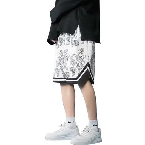image of Vintage Bandana Paisley Shorts in White, Men's (Size 32)