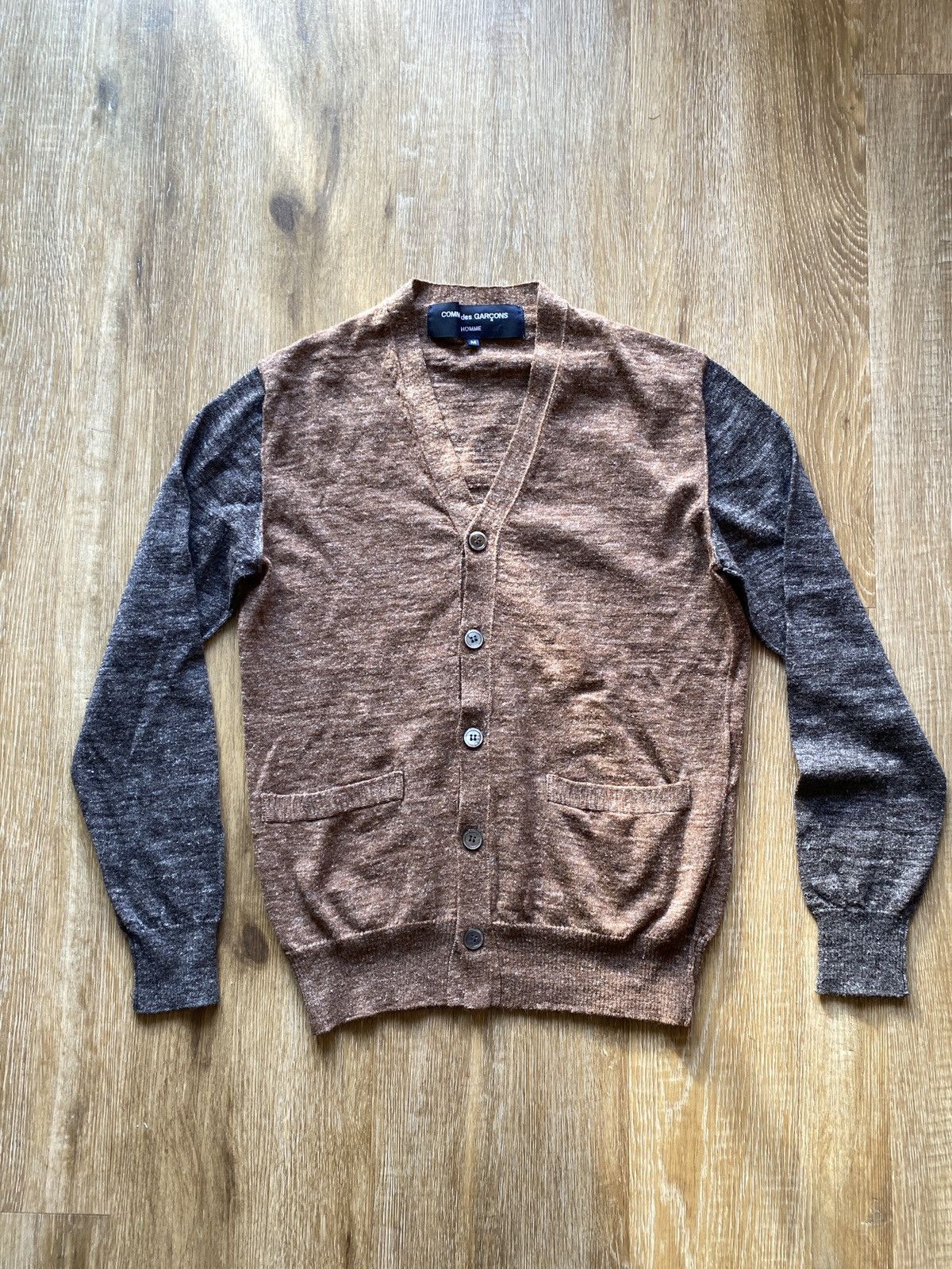 image of Comme Des Garcons Homme Comme Des Garçons Homme Cardigan in Brown, Men's (Size Medium)