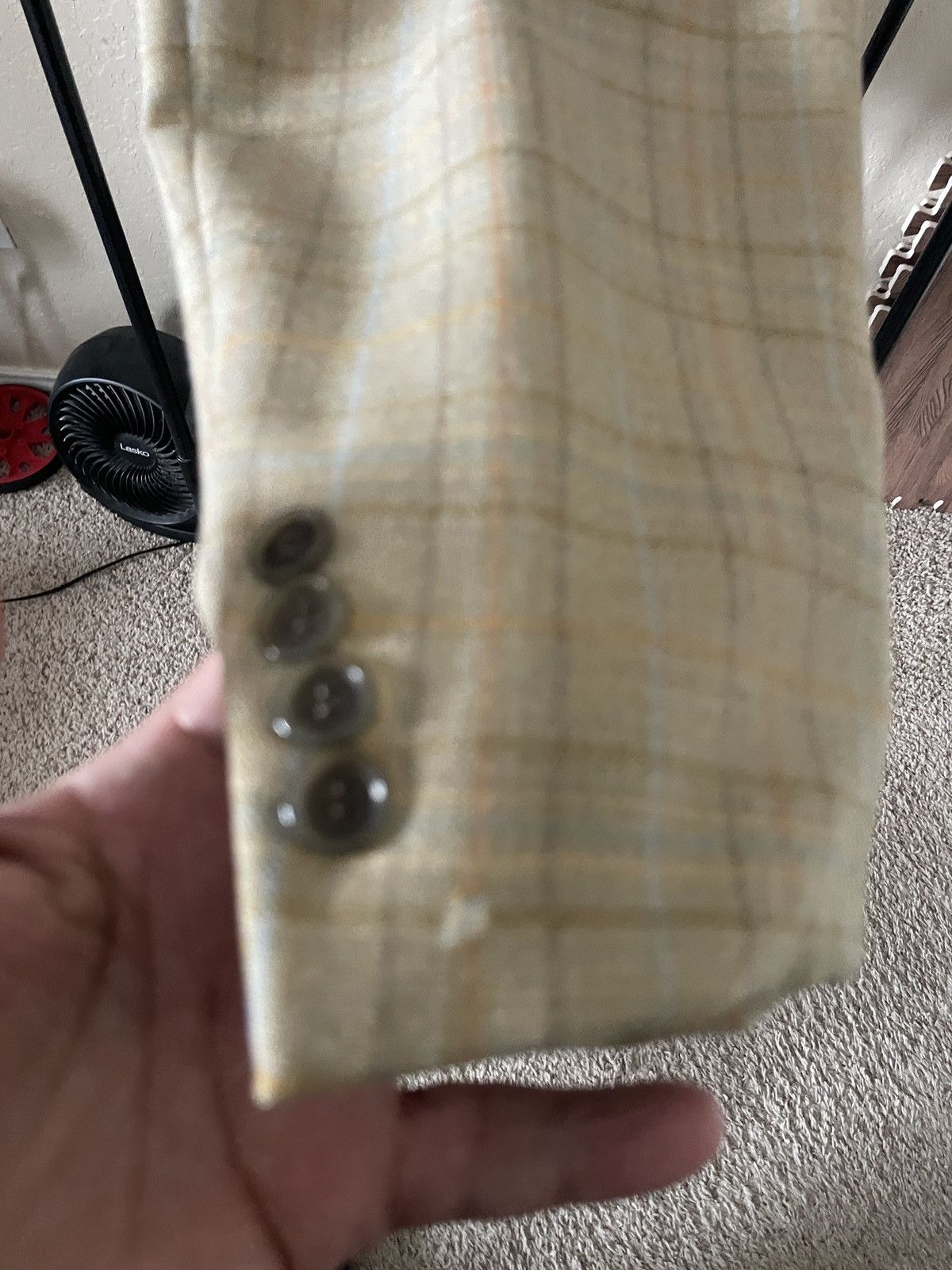 Brioni Nomentano Plaid 100% wool Blazer Size 44R - 7 Thumbnail
