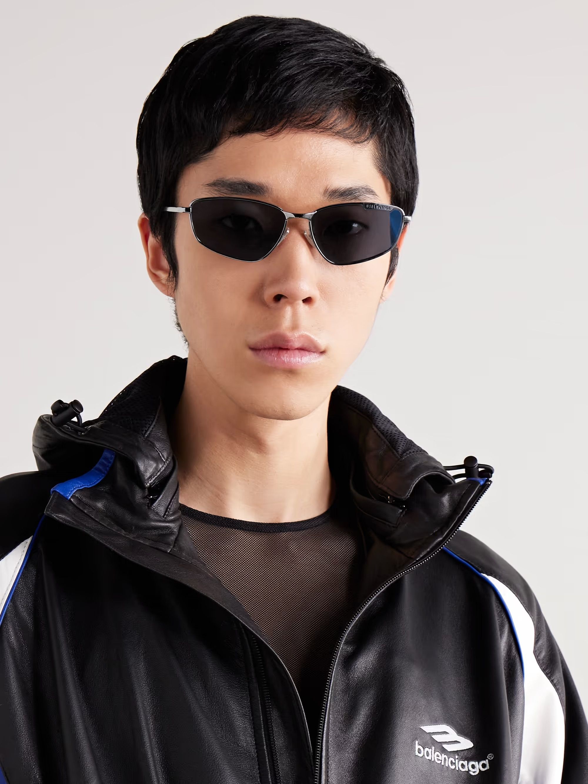 Balenciaga NEW Balenciaga BB0277S 001 Geometric Unisex Sunglasses Size ONE SIZE - 13 Thumbnail