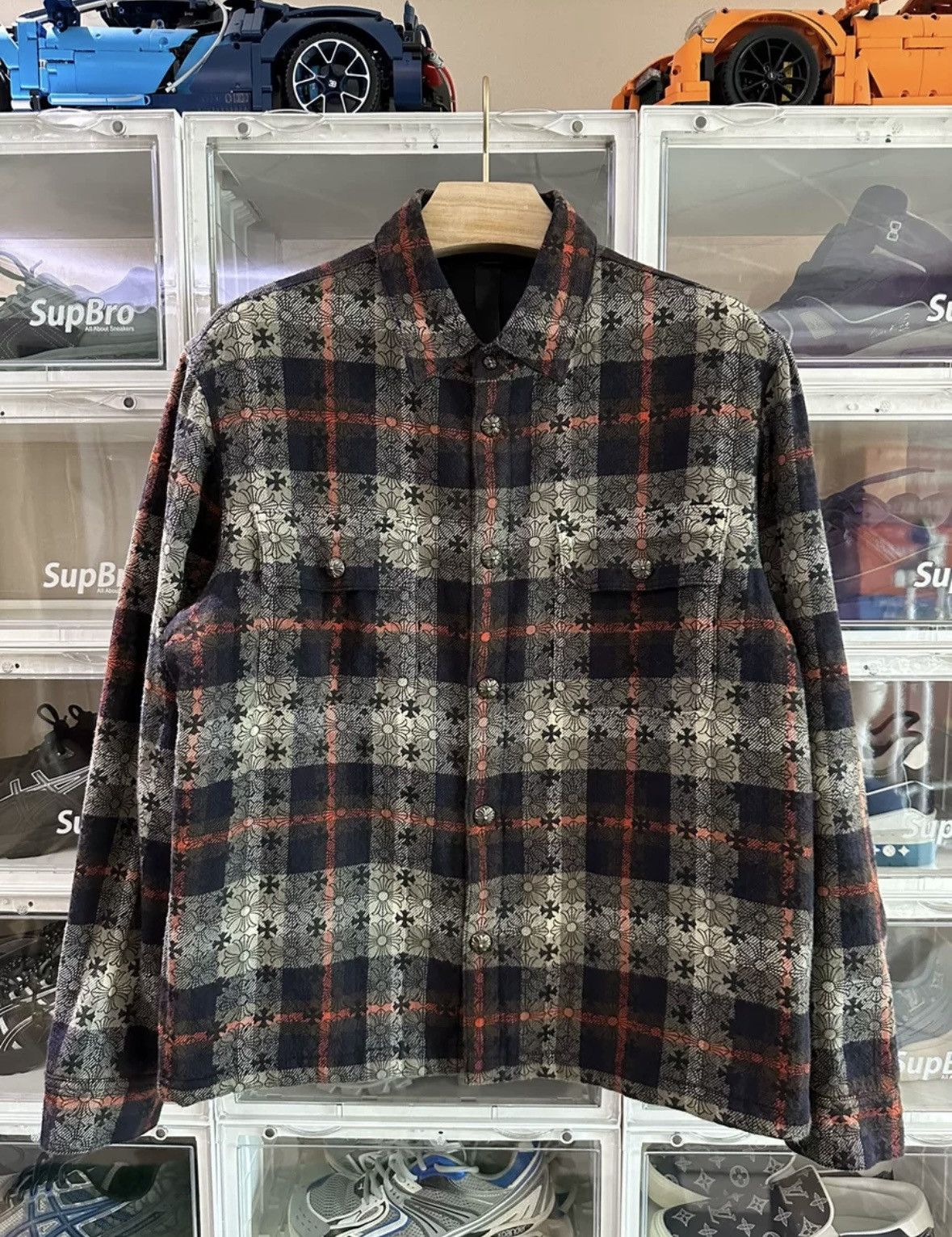Chrome Hearts Chrome hearts checked cotton jacket Size US XL / EU 56 / 4 - 1 Thumbnail