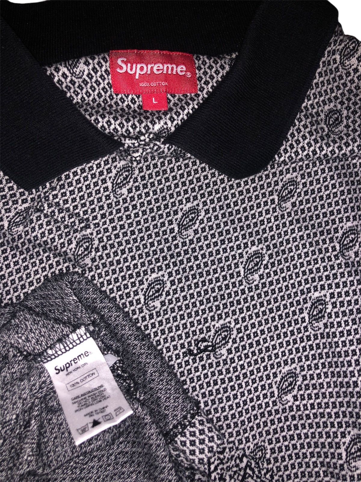 Supreme SUPREME PAISLEY L/S POLO FALL WINTER 2016📌 Size US L / EU 52-54 / 3 - 4 Thumbnail
