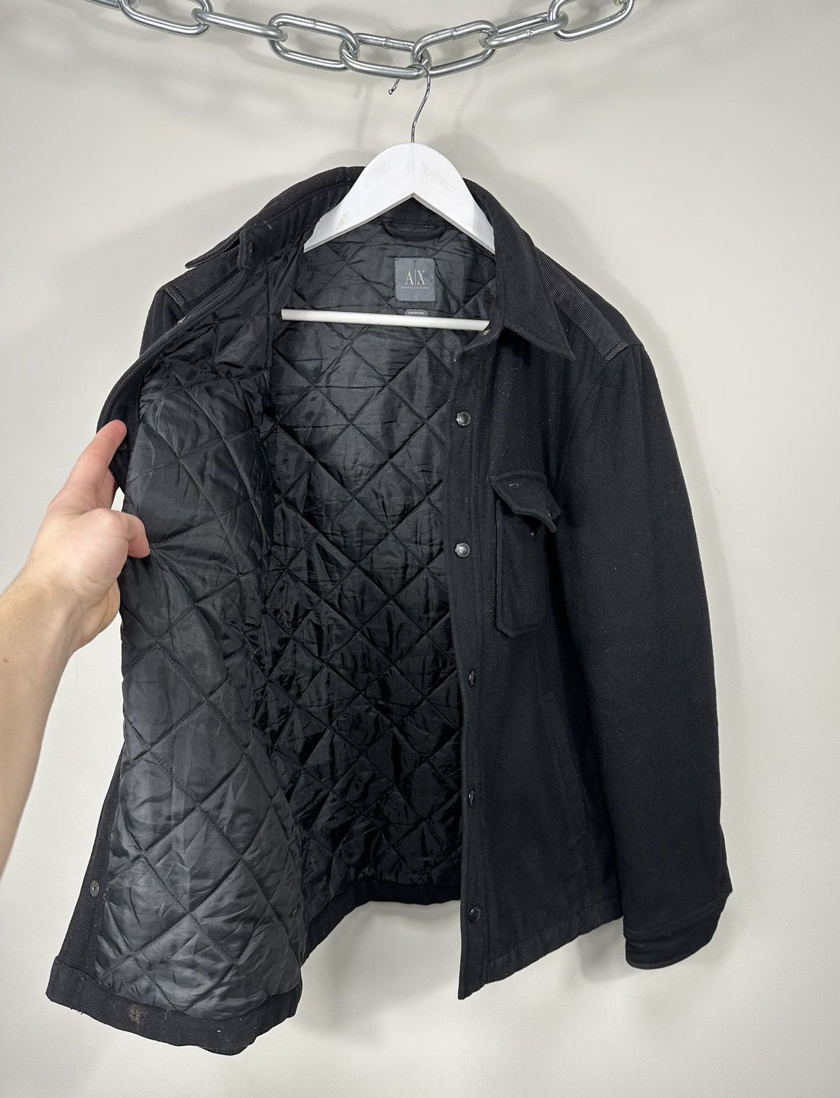 Armani Exchange Vintage Armani Exchange Luxury Designer Archival Wool Jacket Size US M / EU 48-50 / 2 - 11 Thumbnail