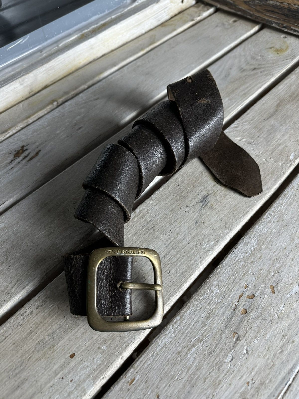 G-Star RARE🚨 G-STAR RAW VINTAGE LEATHER BELT BUCKLE Y2K Size ONE SIZE - 1 Thumbnail